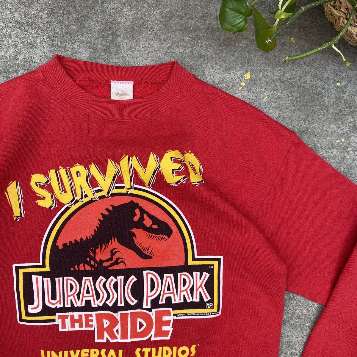 Vintage Vintage 1996 Jurassic Park The Ride Crewneck Size US M / EU 48-50 / 2 - 4 Thumbnail