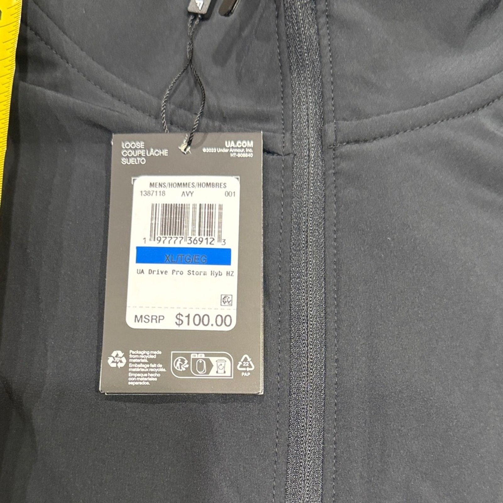 Under Armour Under Armour GOLF Men's Black Golf 1/4 zip size XL msrp $100 Size US XL / EU 56 / 4 - 5 Thumbnail