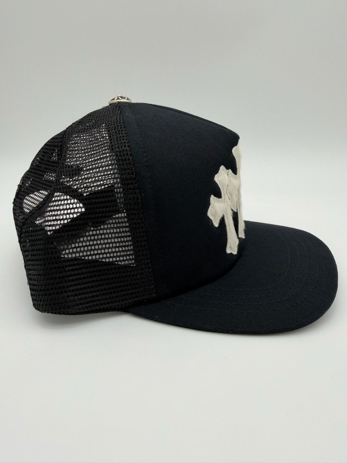 Chrome Hearts Chrome Hearts Pony Hair Triple Cross Trucker Hat Size ONE SIZE - 2 Thumbnail