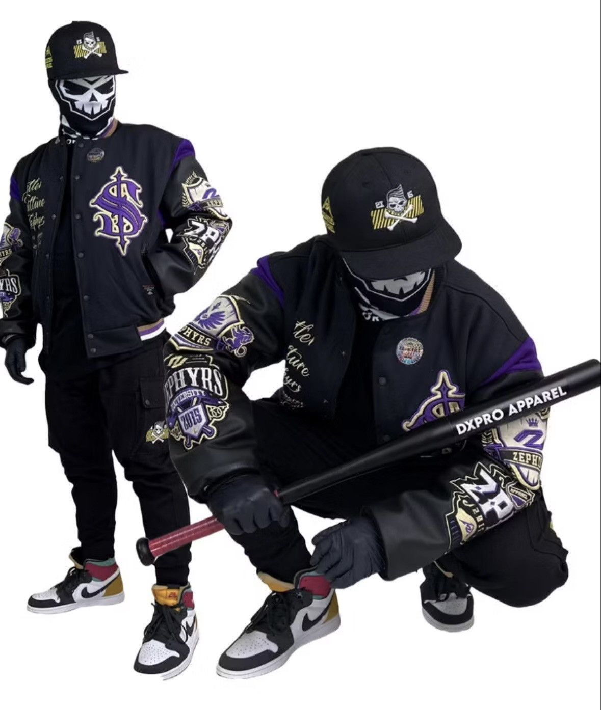 Other Varsity jacket black skull Size US L / EU 52-54 / 3 - 3 Thumbnail