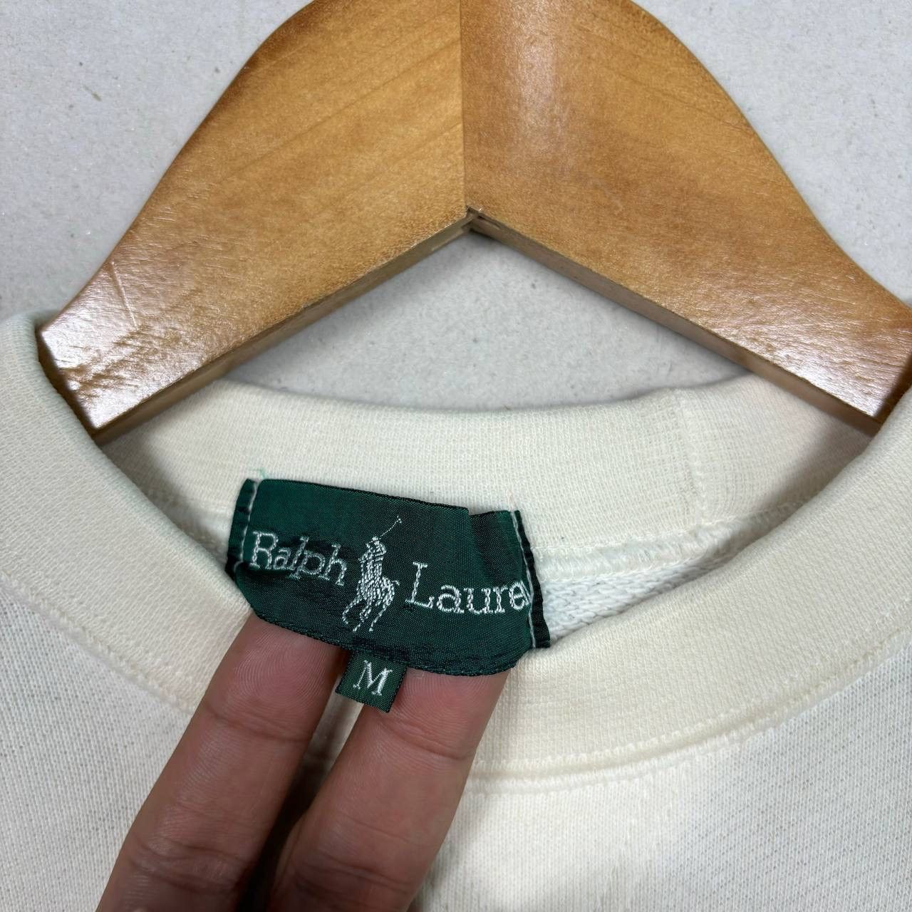 Polo Ralph Lauren Vtg Ralph Lauren White Crewneck Sweatshirt Tokyo Style Size US S / EU 44-46 / 1 - 6 Thumbnail
