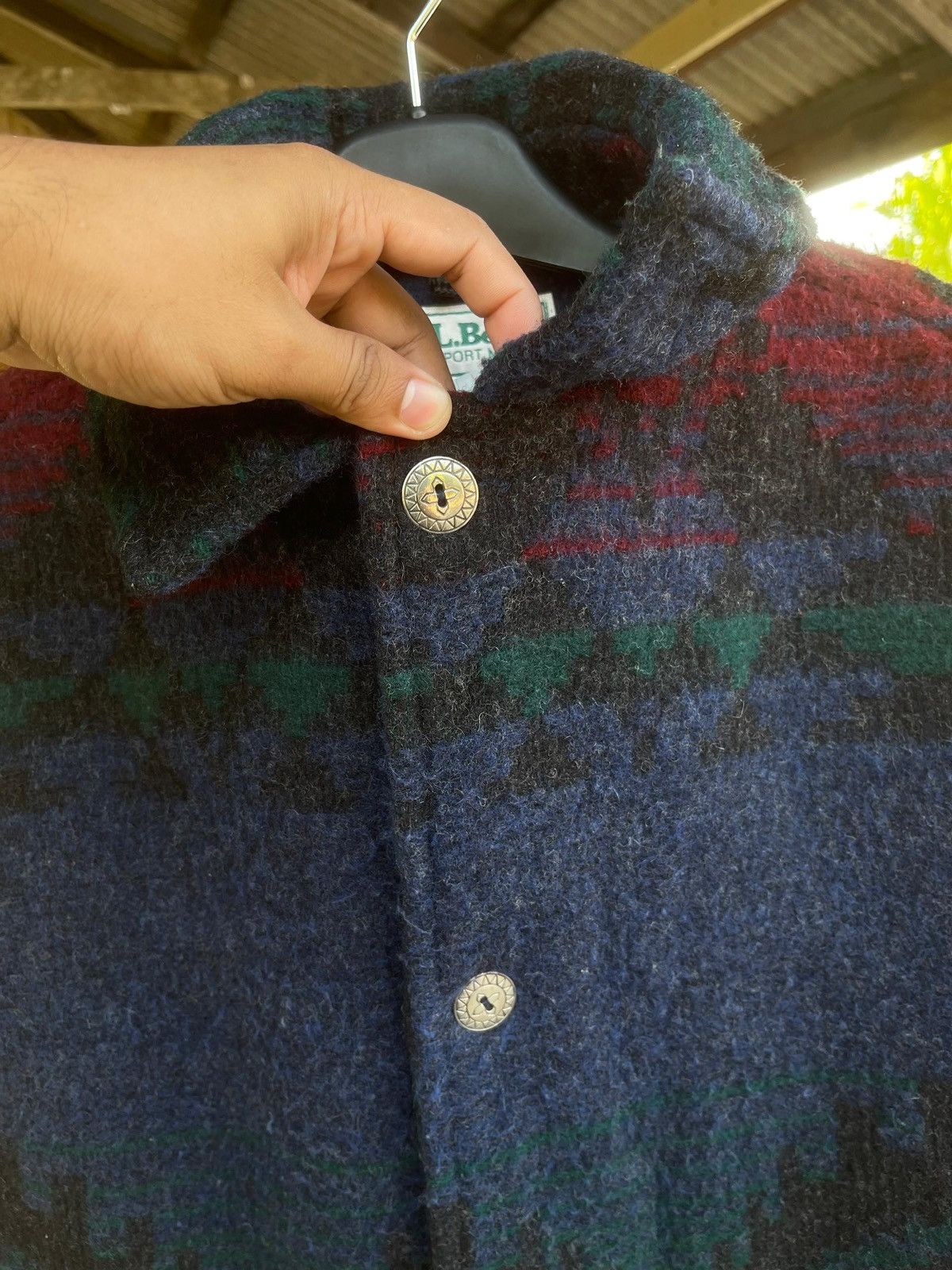 L.L. Bean L.L. Bean Native Pattern Wool Jacket USA Made Size L Size US L / EU 52-54 / 3 - 4 Thumbnail