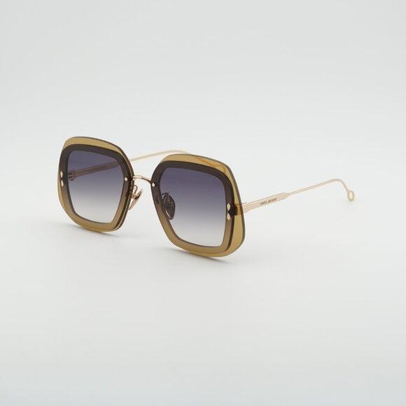 Isabel Marant Isabel Marant IM 0047/S 0DYG 9O Sunglasses Yellow Geometric Size ONE SIZE - 8 Thumbnail