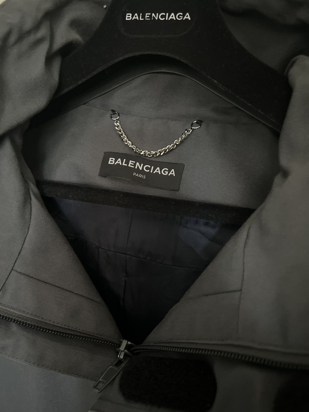 Balenciaga Balenciaga Gray C-shape Shell Parka Coat Size US S / EU 44-46 / 1 - 3 Thumbnail