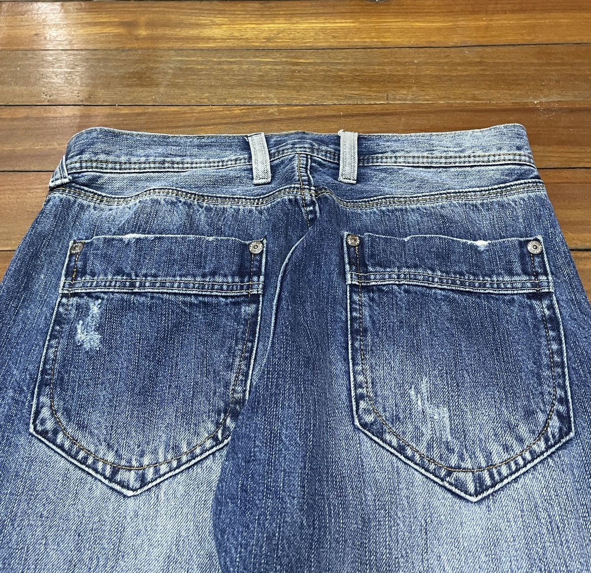 14th Addiction × Japanese Brand Rare Design Vintage Japanese Brand Villand Jeans 2000s Size US 31 - 4 Thumbnail