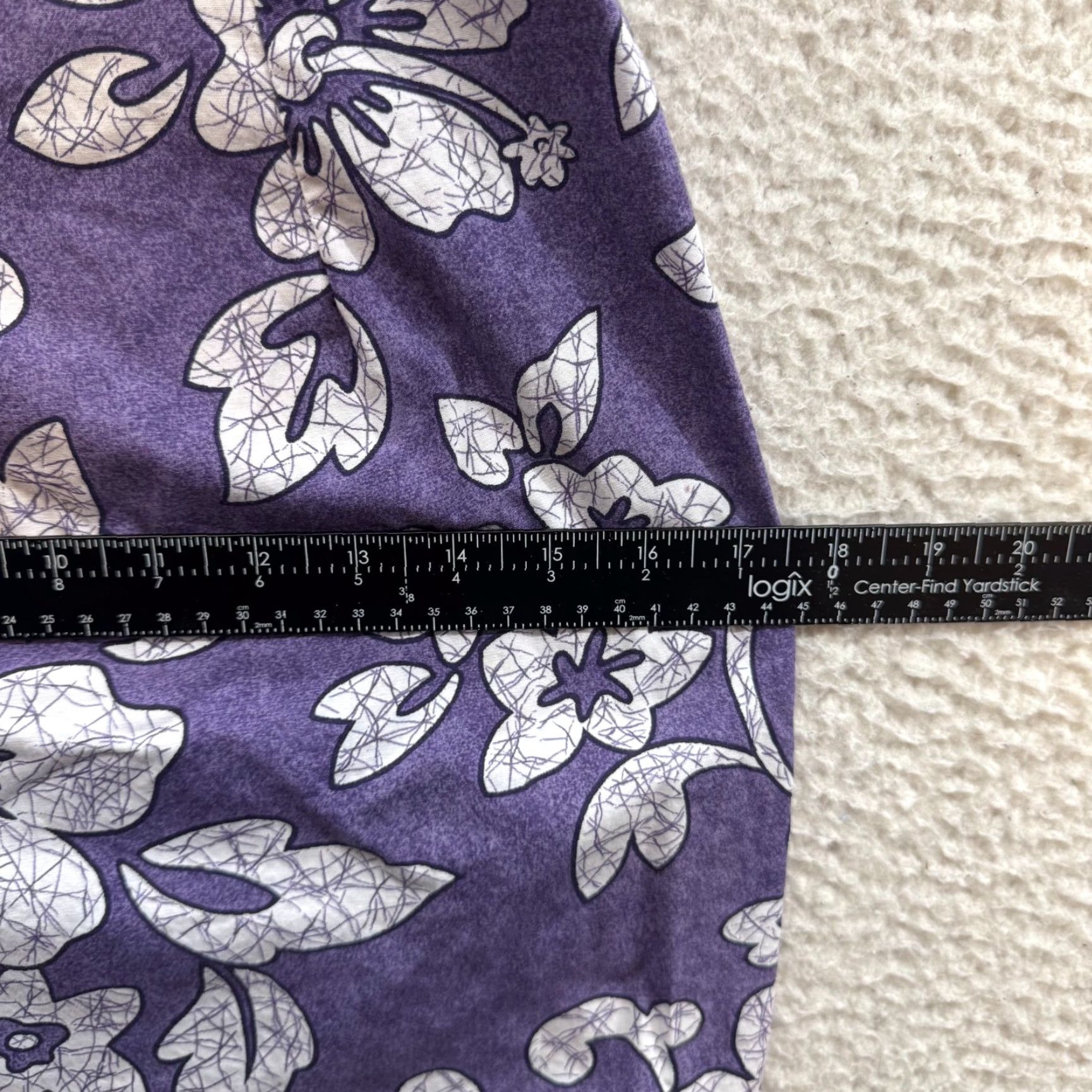 Vintage VINTAGE 90s Hawaiian Mini Dress M Purple Hibiscus Floral Tropical Coconut Women's S/ M Casual Cotton Sportswear Beach Size M / US 6-8 / IT 42-44 - 7 Thumbnail