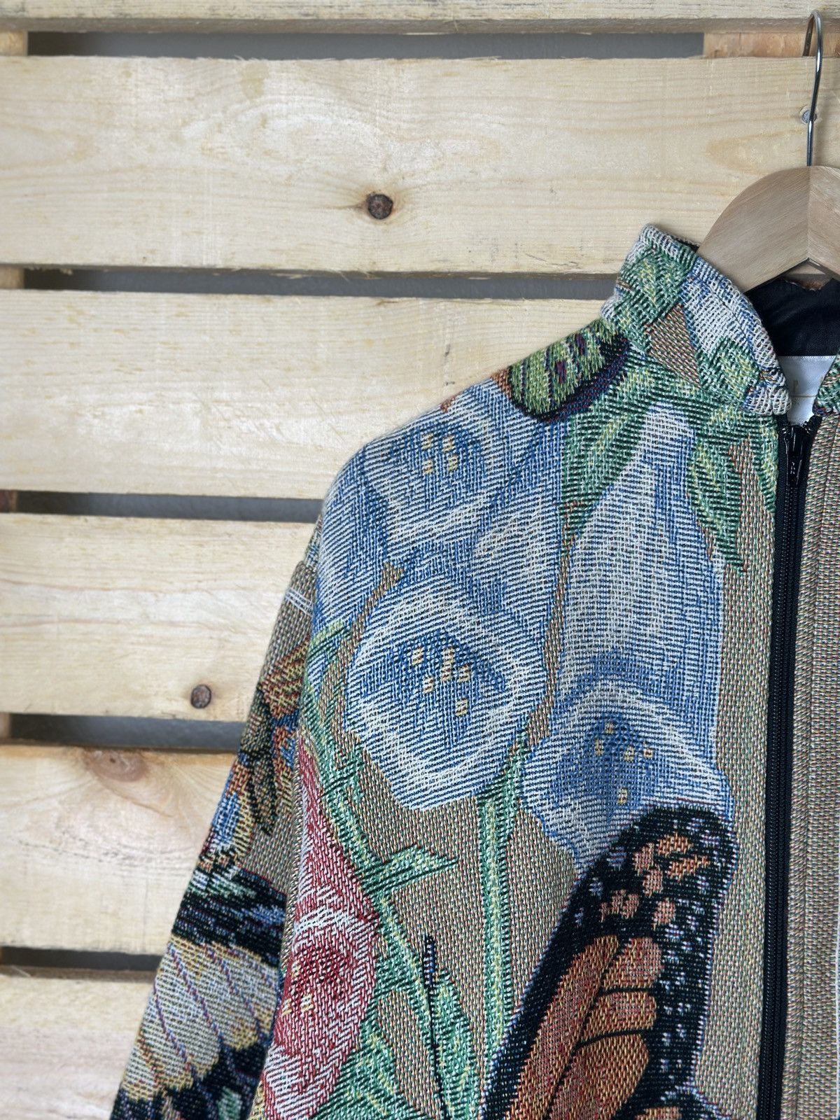 Beauty Beast × Designer 🔥Rare🔥Mari-e USA Fullprint Butterfly Knit Jacket Size US M / EU 48-50 / 2 - 8 Thumbnail