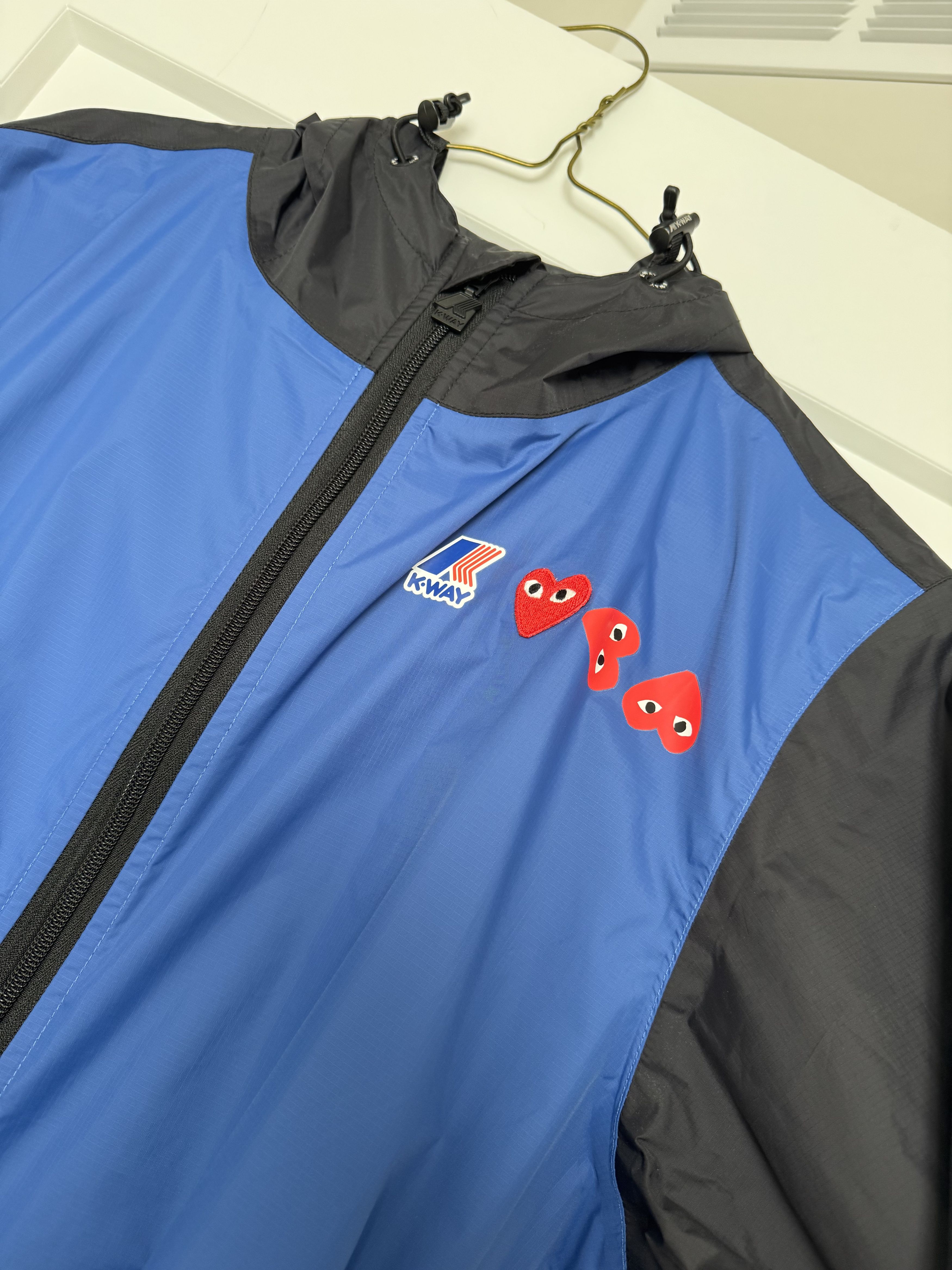Comme des Garcons PLAY PLAY COMME DES GARÇONS K-Way Zip Jacket Blue/Black M Size US M / EU 48-50 / 2 - 3 Thumbnail