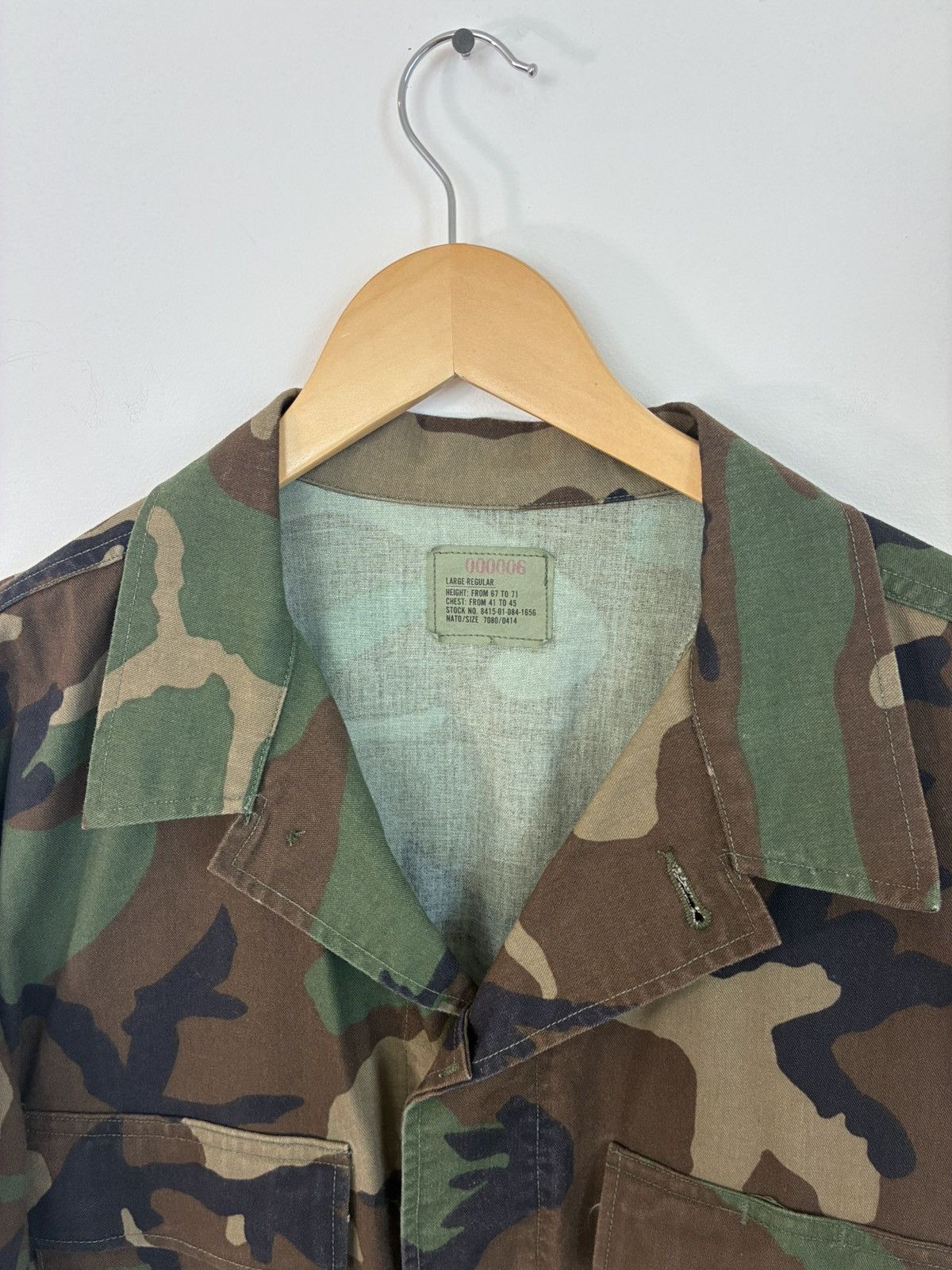 Vintage Vintage Woodland Camo Army Overshirt Jacket Size US L / EU 52-54 / 3 - 3 Thumbnail