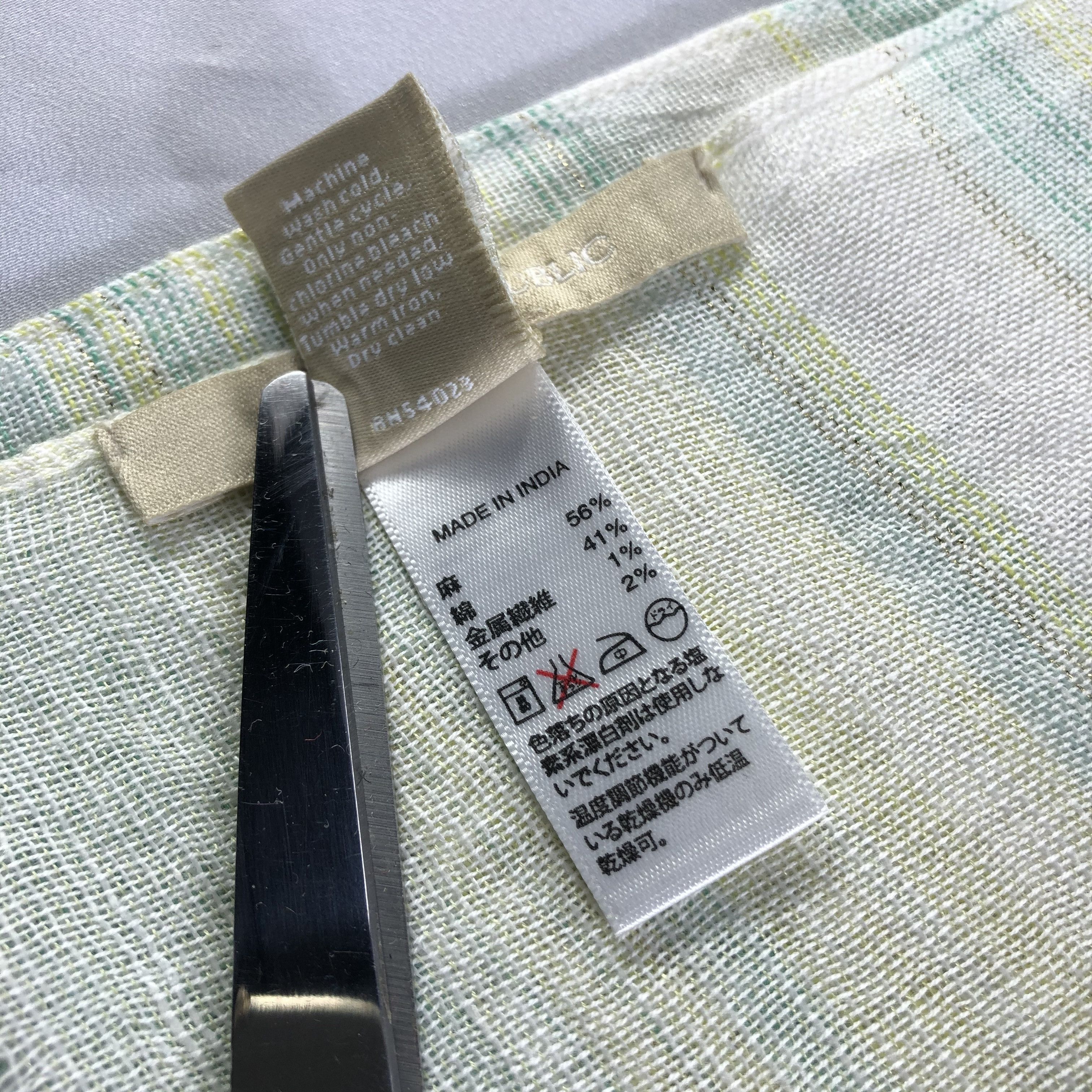 Banana Republic Banana Republic Cotton Scarf Muffler Neckwear V2454 Size ONE SIZE - 5 Thumbnail