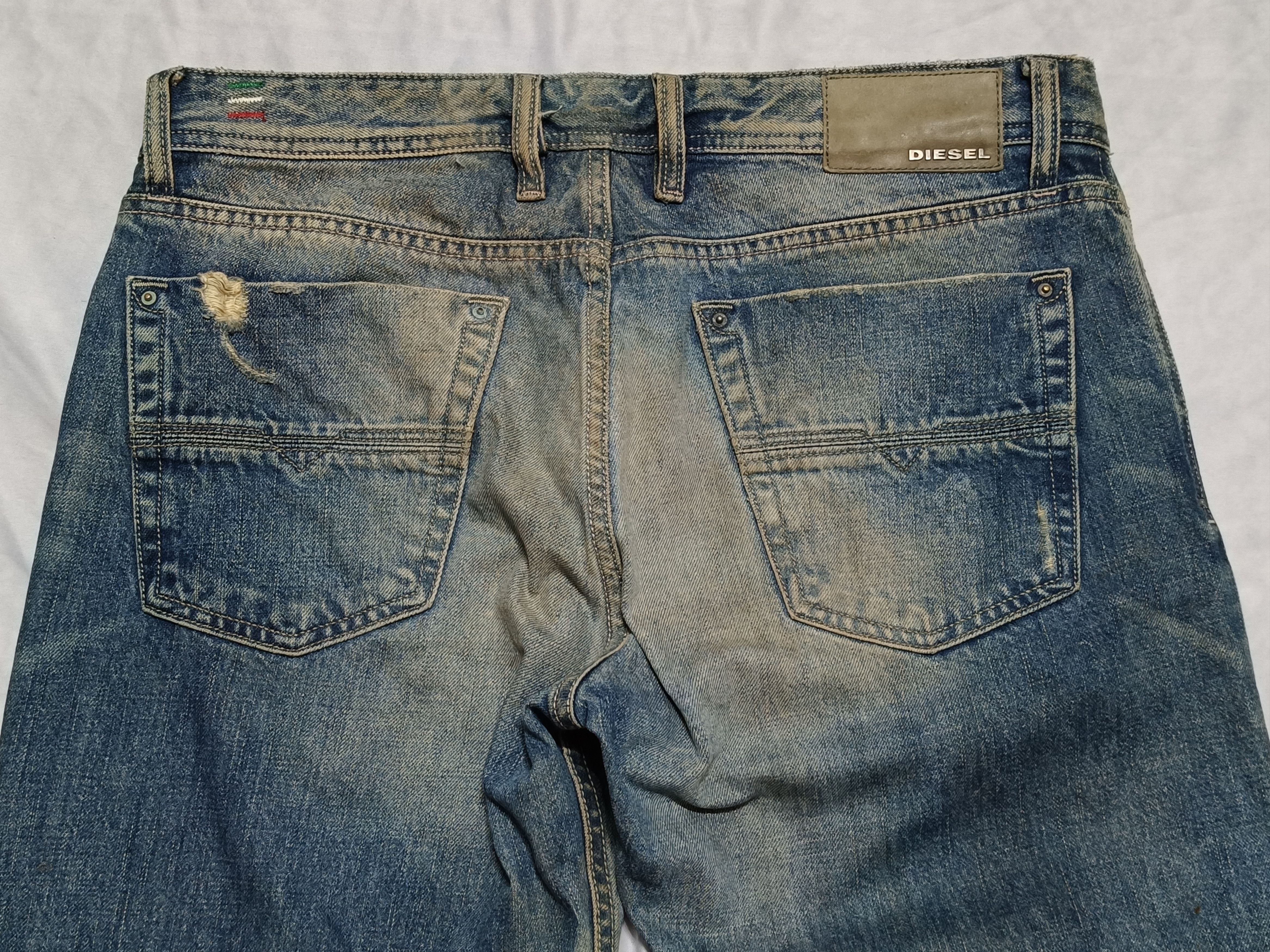 Diesel Diesel KURREN Regular Straight distressed Jeans Size US 34 / EU 50 - 6 Thumbnail