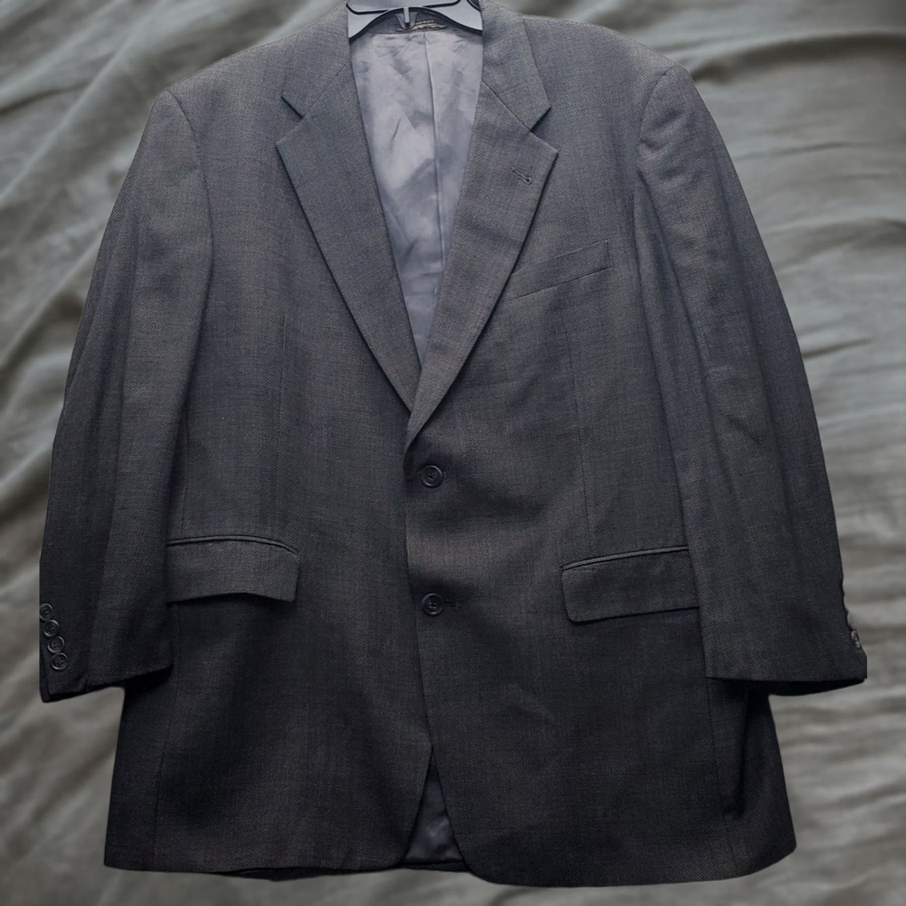 Hart Schaffner Marx Hart Schaffner Marx Blazer Mens 41S Notch Lapel Long Sleeve Formal Blazer, Wool, Multicolor, Pre-owned, Regular, Short Size US L / EU 52-54 / 3 - 1 Thumbnail