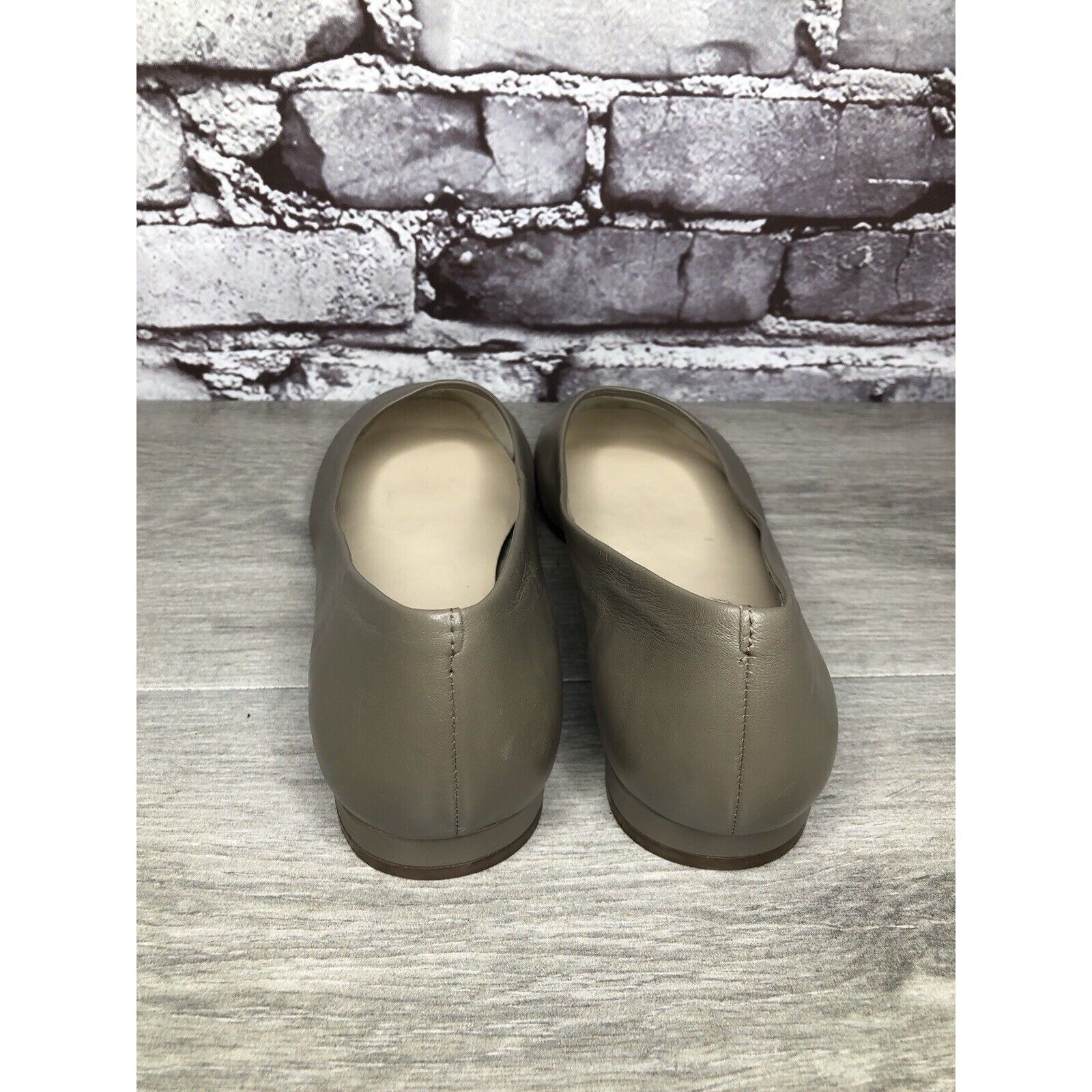Other ENZO ANGIOLINI Gray Lydian Slip On Leather Ballet Flats Wome Size US 6.5 / IT 36.5 - 11 Thumbnail