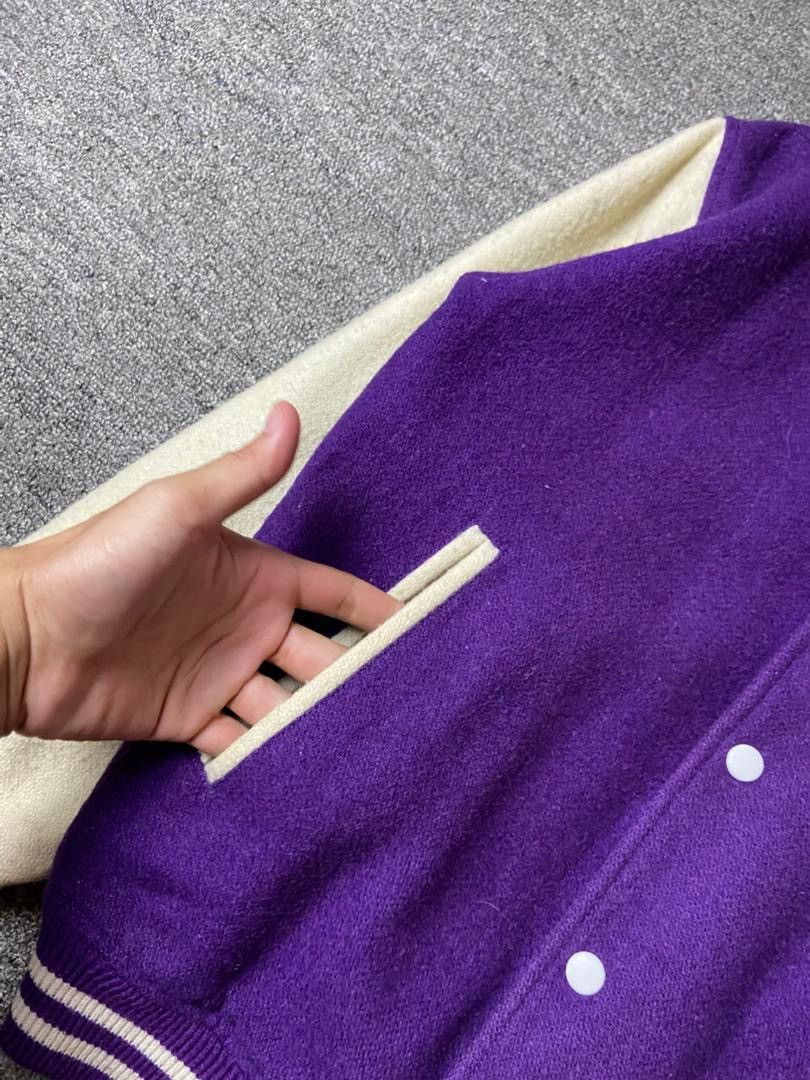 Japanese Brand Rois Mou Brand Wool Varsity Jacket (178) Size US M / EU 48-50 / 2 - 6 Thumbnail