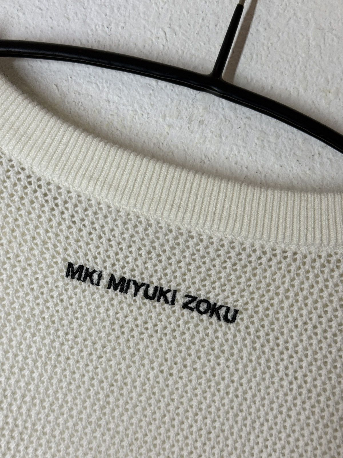 Mki Miyuki Zoku Mki Miyuki Zoku Knit Vest White embroidered logo Size US XL / EU 56 / 4 - 8 Thumbnail