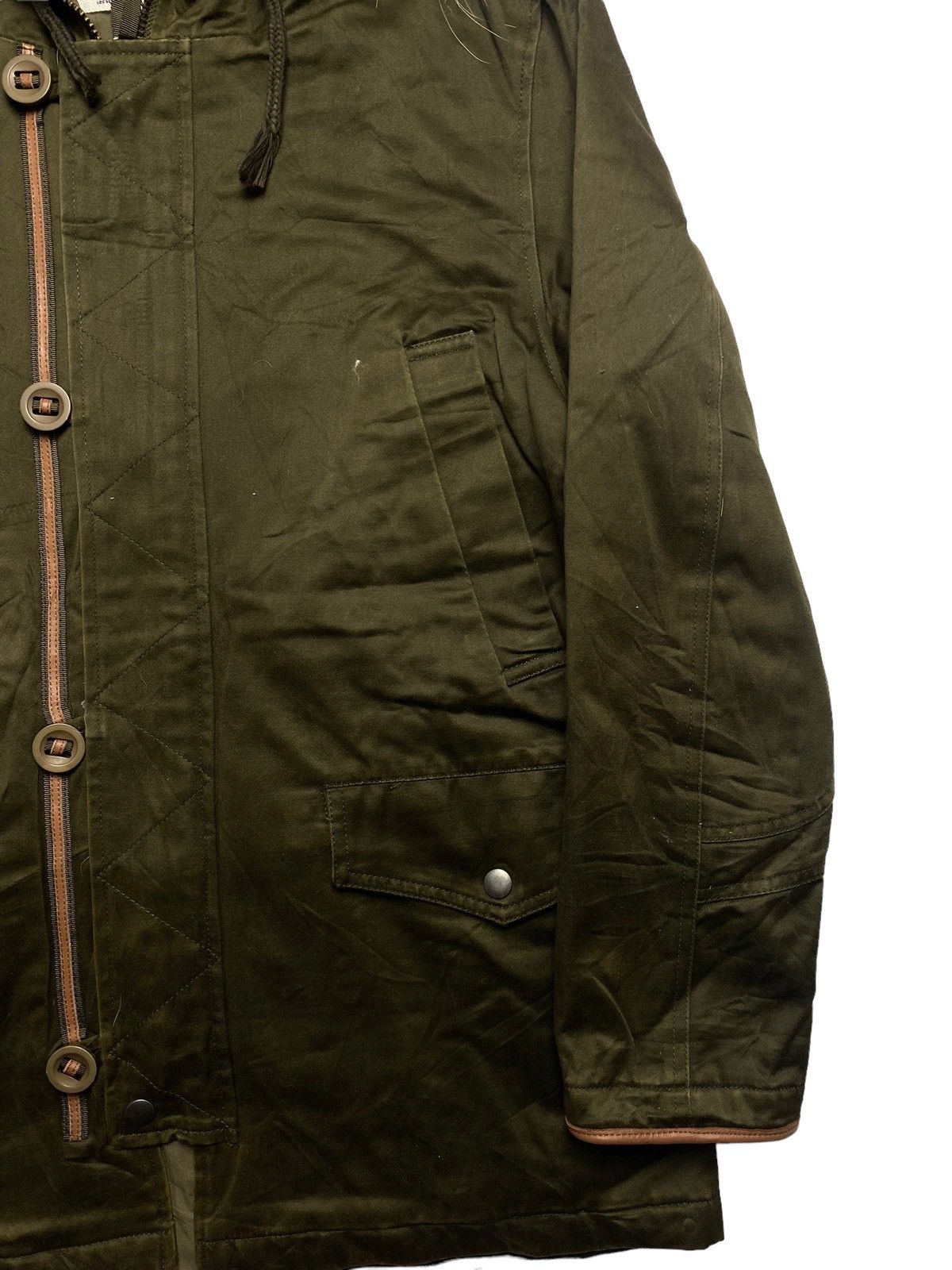 If Six Was Nine 2000s Simplicite Plus - Fur Raccoon Hoodie Long Jacket Size US L / EU 52-54 / 3 - 5 Thumbnail