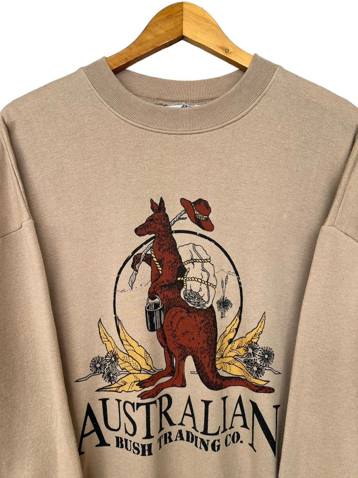 Vintage Vintage 90s Australia Kangaroo Baggy Boxy Sweatshirt Size US M / EU 48-50 / 2 - 2 Thumbnail