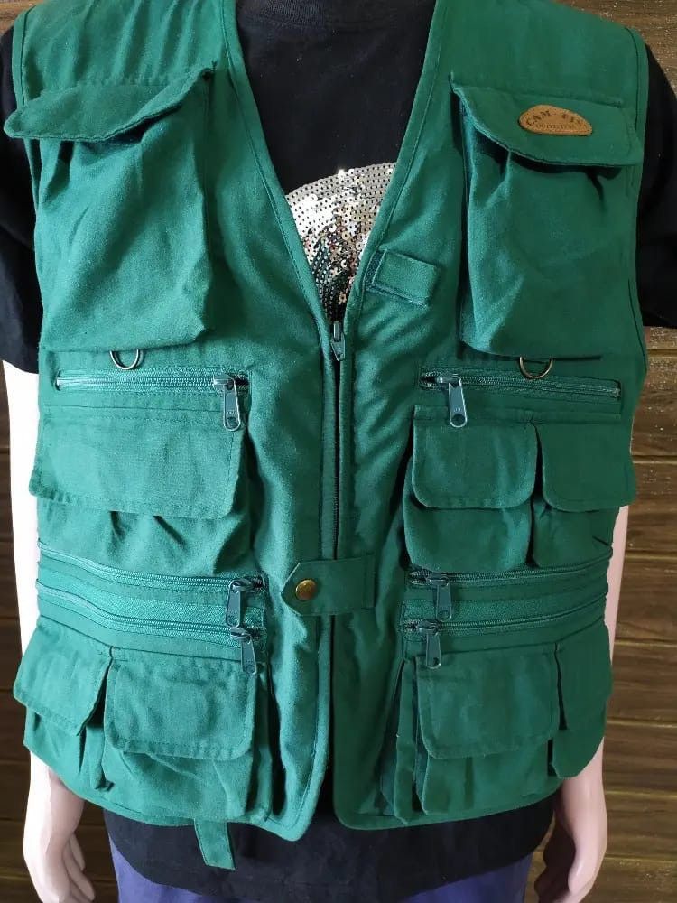 Vintage Tactical Parachute Multi Pocket Vest CAMFIS Japanese Brand Size US XL / EU 56 / 4 - 2 Thumbnail