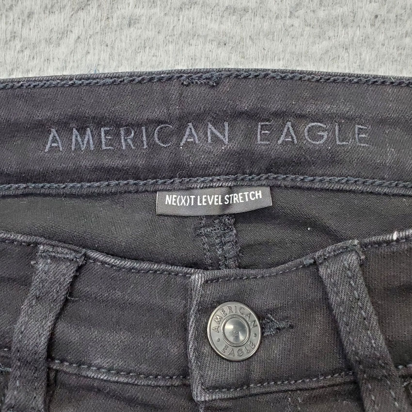 American Eagle Outfitters American Eagle Outfitters Jeans Womens 4 Black Denim Skinny Stretch Next Level Size 27" / US 4 / IT 40 - 7 Thumbnail
