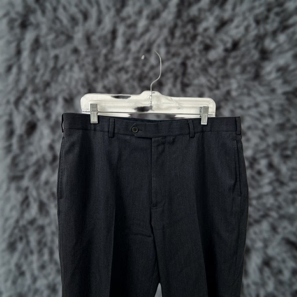 Brooks Brothers Brooks Brothers Dress Mens 37 Gray Madison Pants 37x31 Charcoal Wool Trousers Size US 37 - 1 Thumbnail