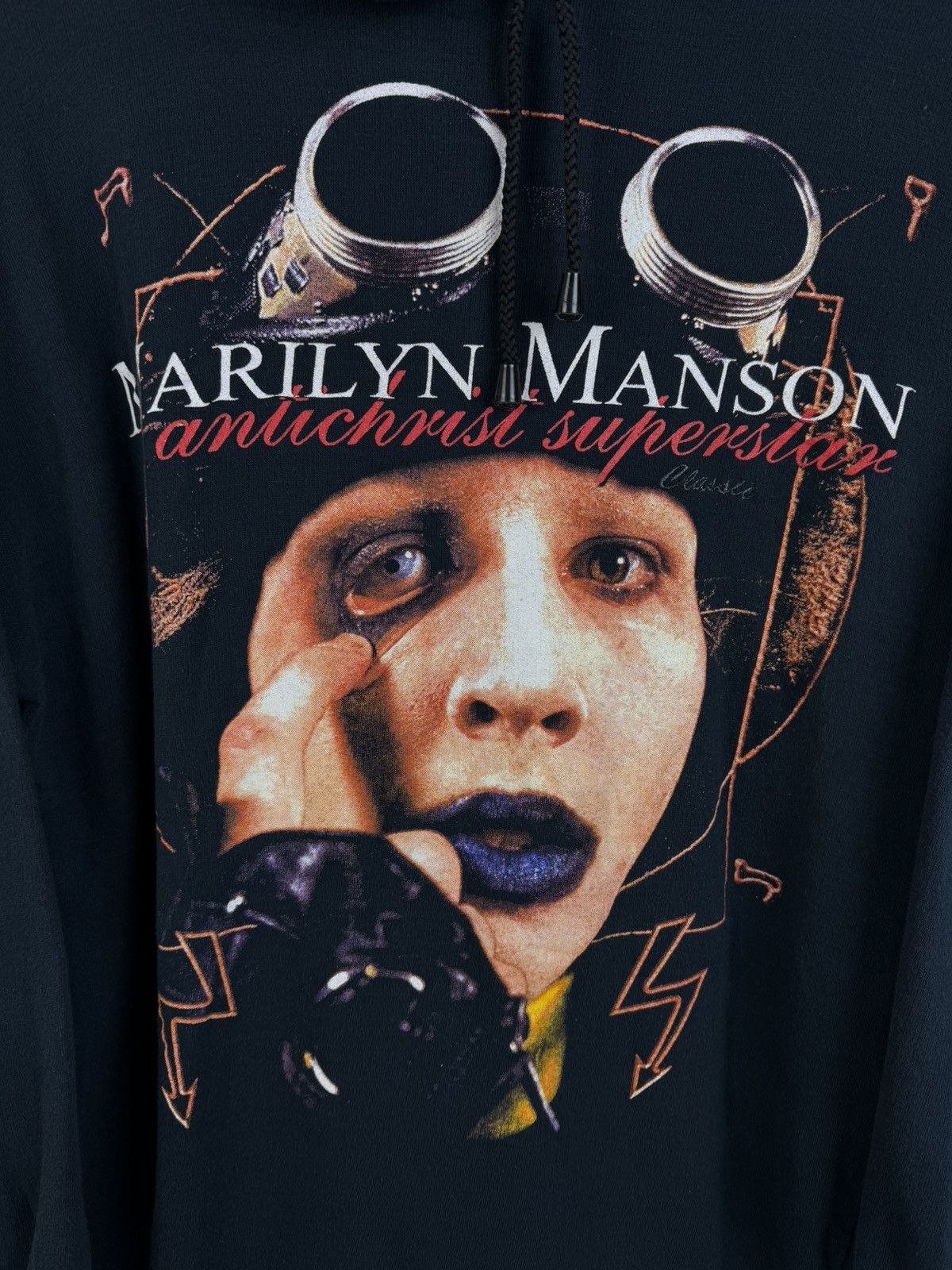 Band Tees 90s Marilyn Manson Antichrist Superstar Euro Boot Hoodie ~M Size US M / EU 48-50 / 2 - 2 Thumbnail