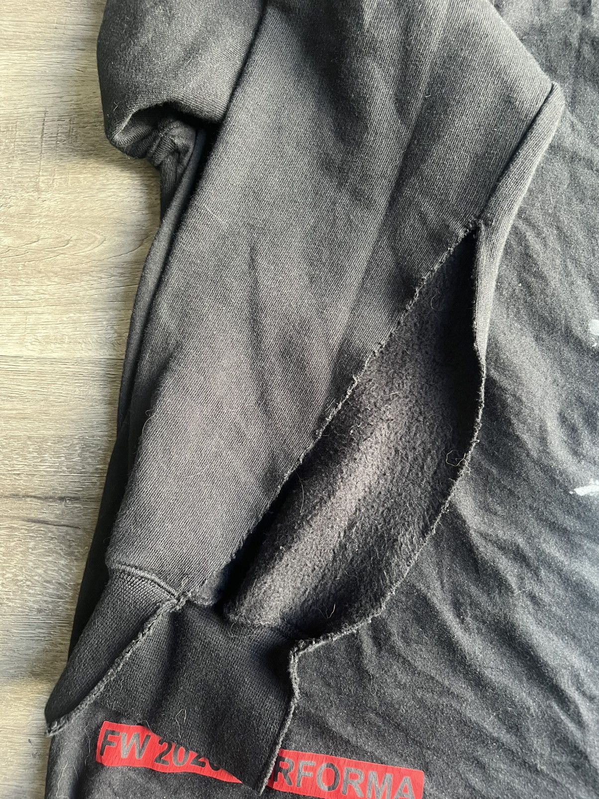 Rick Owens Drkshdw Rick Owens DRKSHDW FW20 Performa cuff slit sweatshirt Size US L / EU 52-54 / 3 - 4 Thumbnail