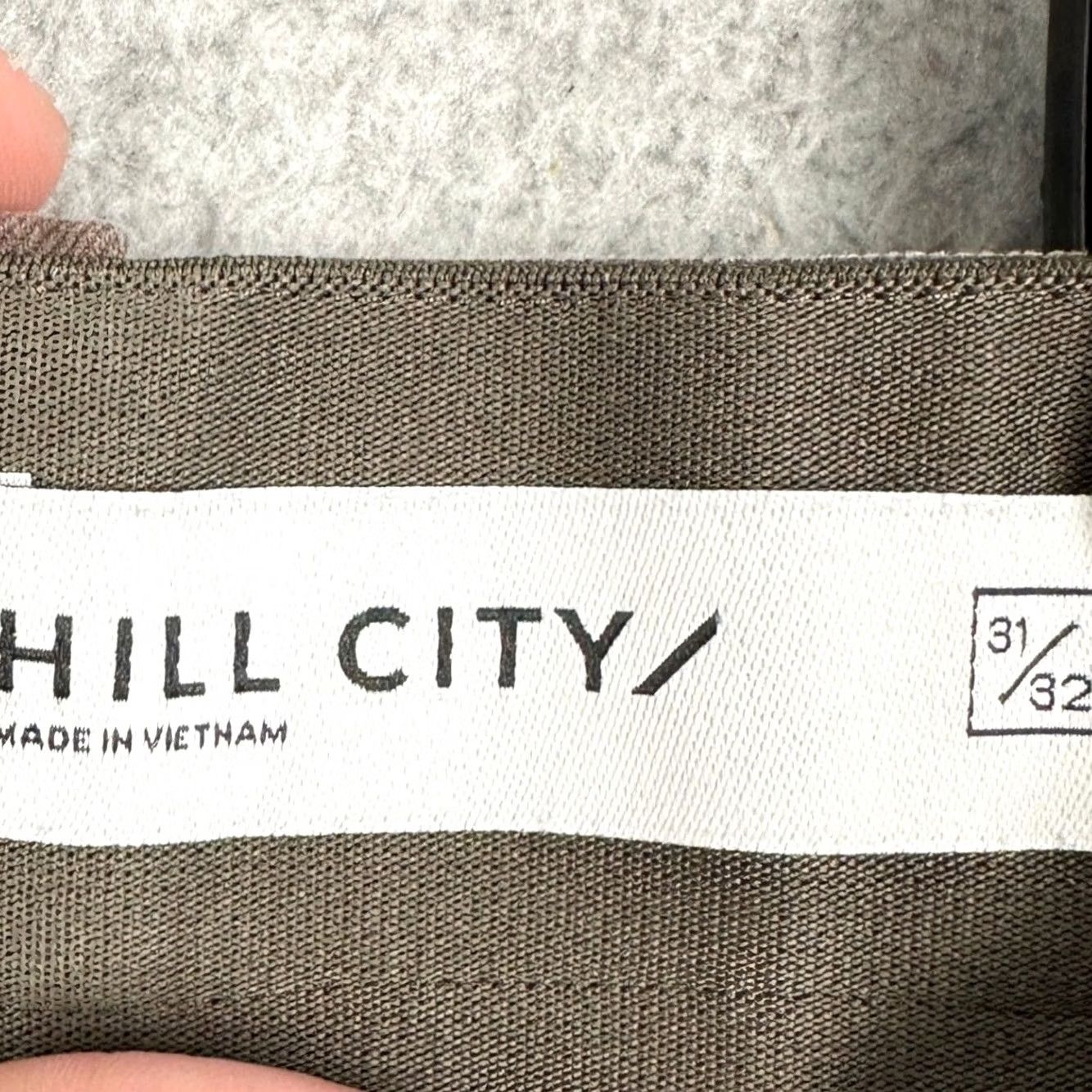Vintage Hill City Everyday Slim Fit Chino Pants Brown 31X32 Slim Tapered Flat Front Pockets Casual Business Travel Mens Size US 31 - 3 Thumbnail