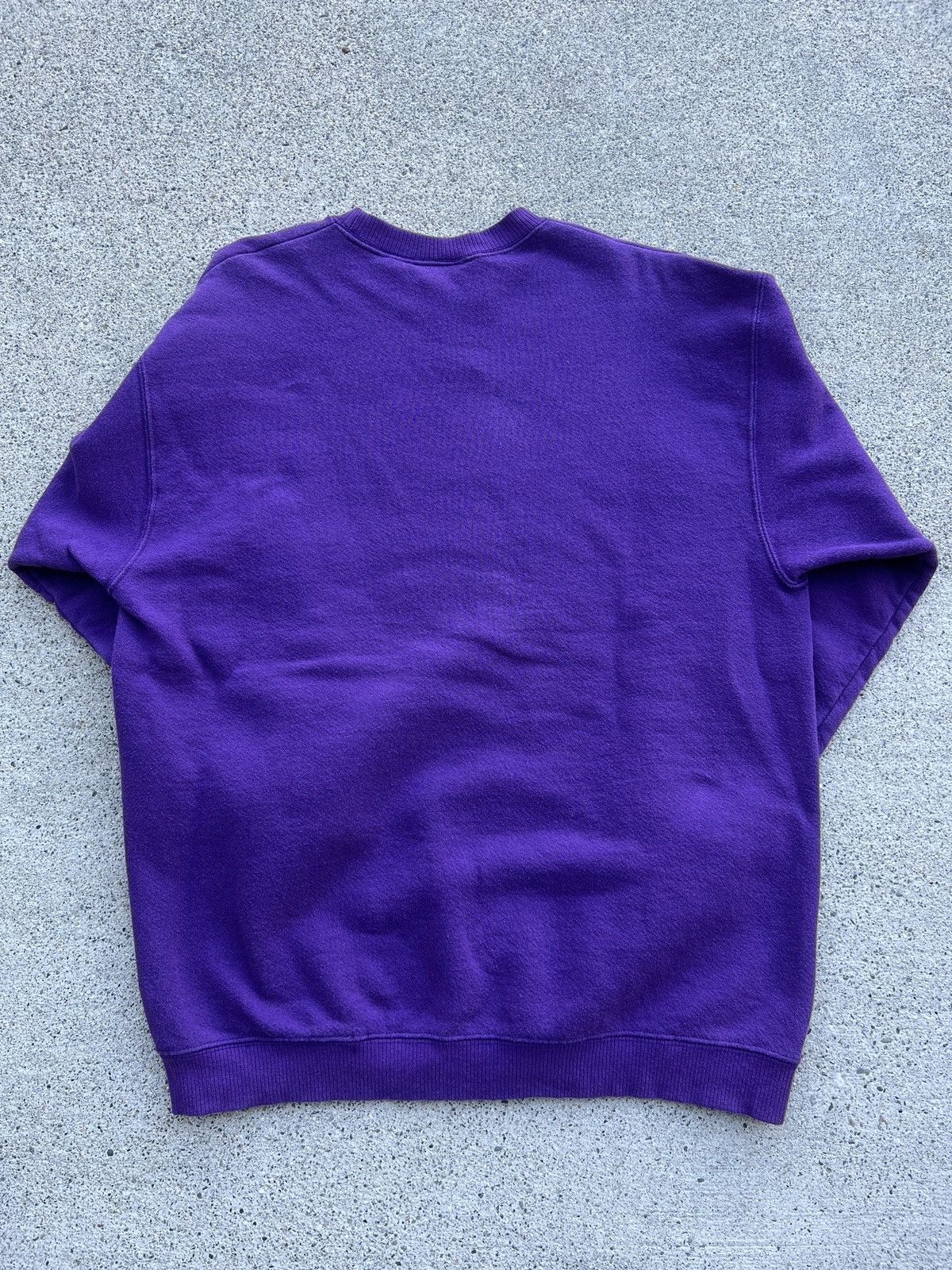 Lee × Russell Athletic Vintage 1990s Lee Purple Blank Sweatshirt Size Women’s M Size M / US 6-8 / IT 42-44 - 2 Thumbnail
