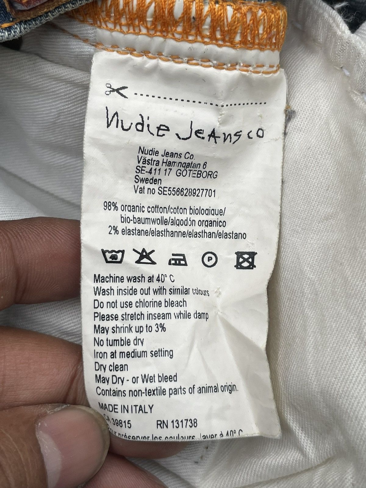 Nudie Jeans Vintage Nudie Faded & Distressed Denim Size US 30 / EU 46 - 15 Thumbnail