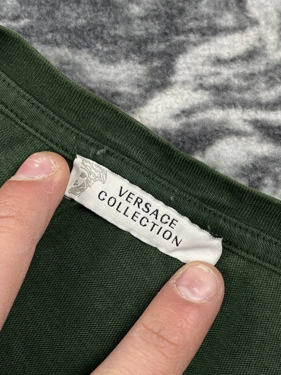 Versace Versace Collection T-Shirt Big Logo Men Size L Green Size US L / EU 52-54 / 3 - 6 Thumbnail