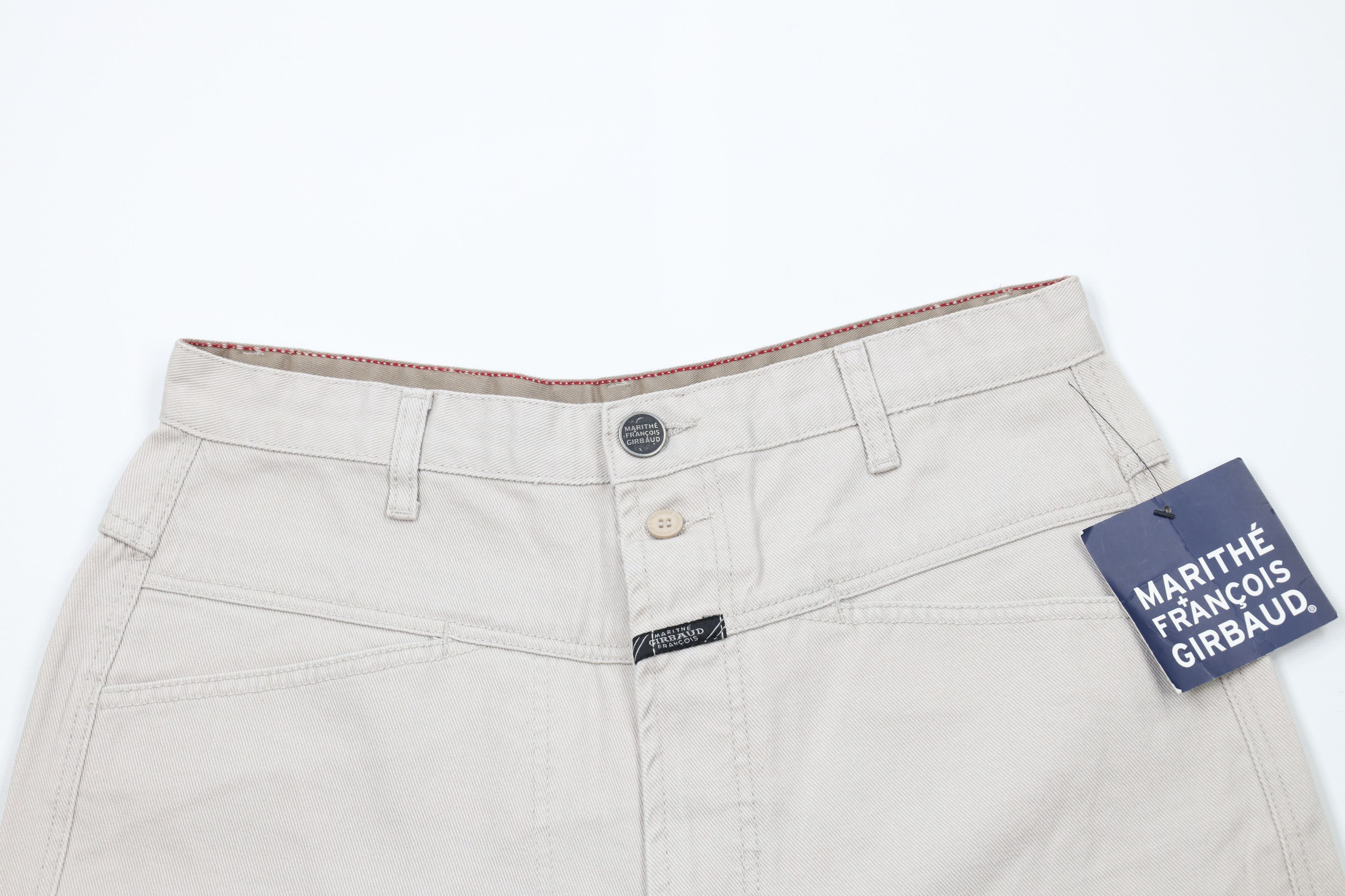 Marithe + Francois Girbaud Deadstock Vintage 90s Marithe Francois Girbaud Shorts Silver Size US 32 / EU 48 - 2 Thumbnail