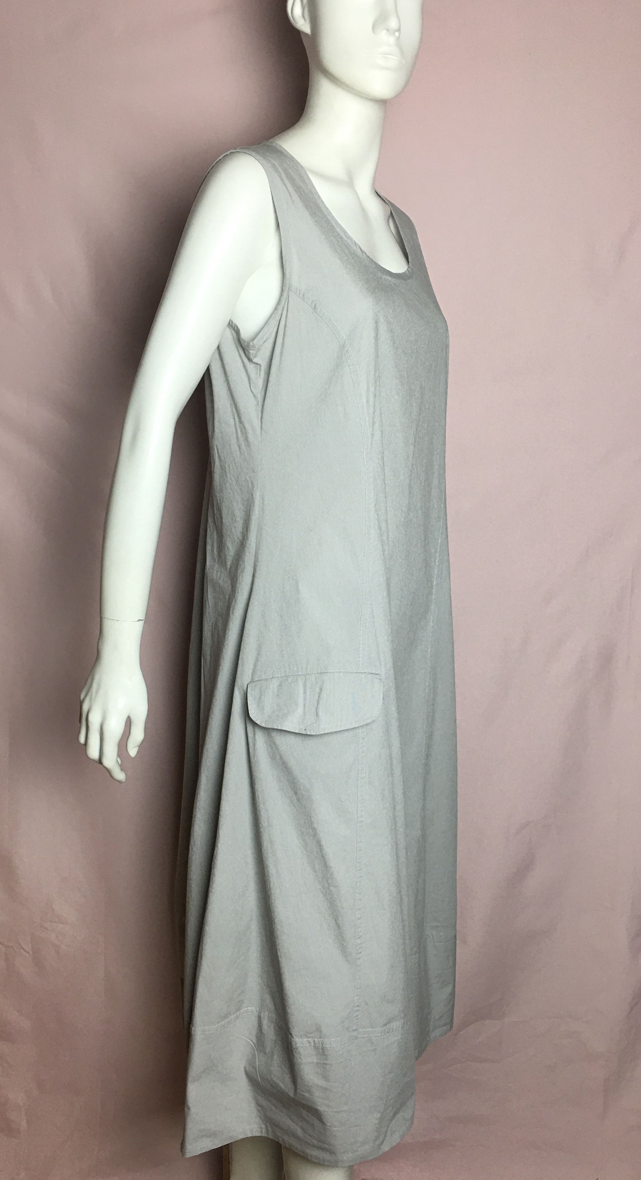 Rundholz Rundholdz Cotton Blend Grey Long Sleeves Dress Size L Size L / US 10 / IT 46 - 3 Thumbnail