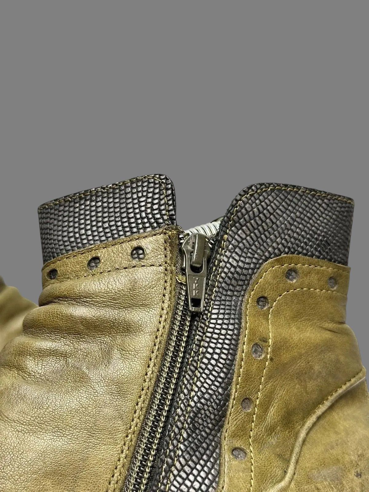 Issey Miyake Italian Vintage AS 98 Leather Biker Boots Rick Owens Style Size US 9 / IT 39 - 10 Thumbnail