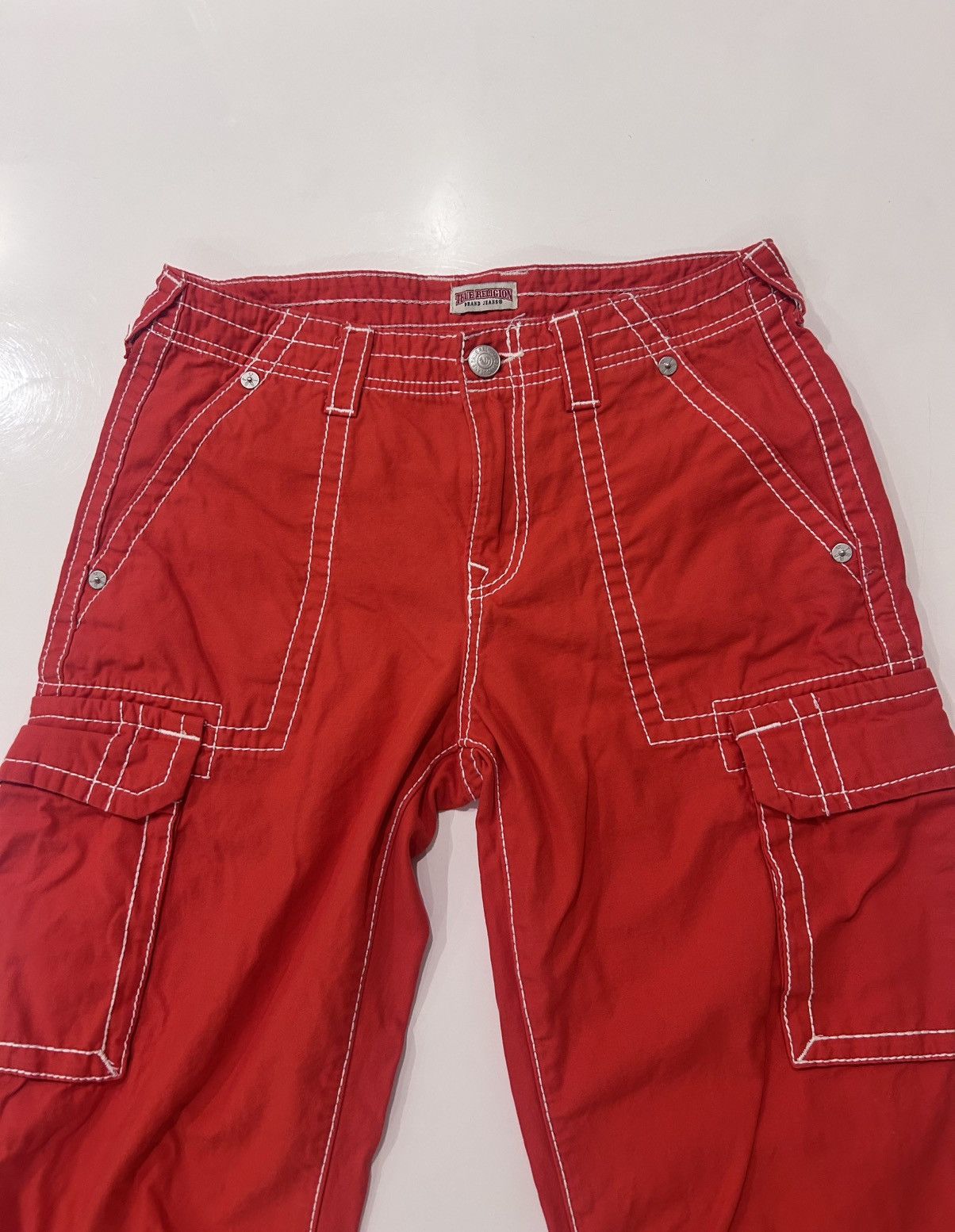 True Religion True Religion True Religion Red Military Cargo Big T Pants Size 28" / US 6 / IT 42 - 3 Thumbnail