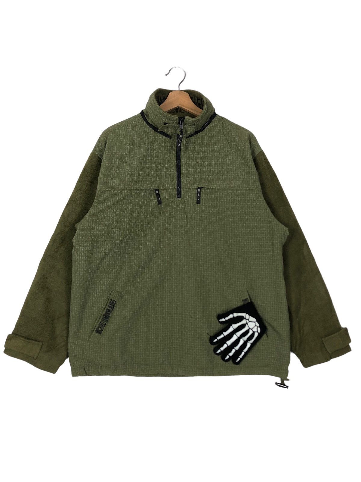 Japanese Brand 🔥90’s Fleece Jacket Sherpa Michiko London Jeans Military Size US M / EU 48-50 / 2 - 1 Thumbnail