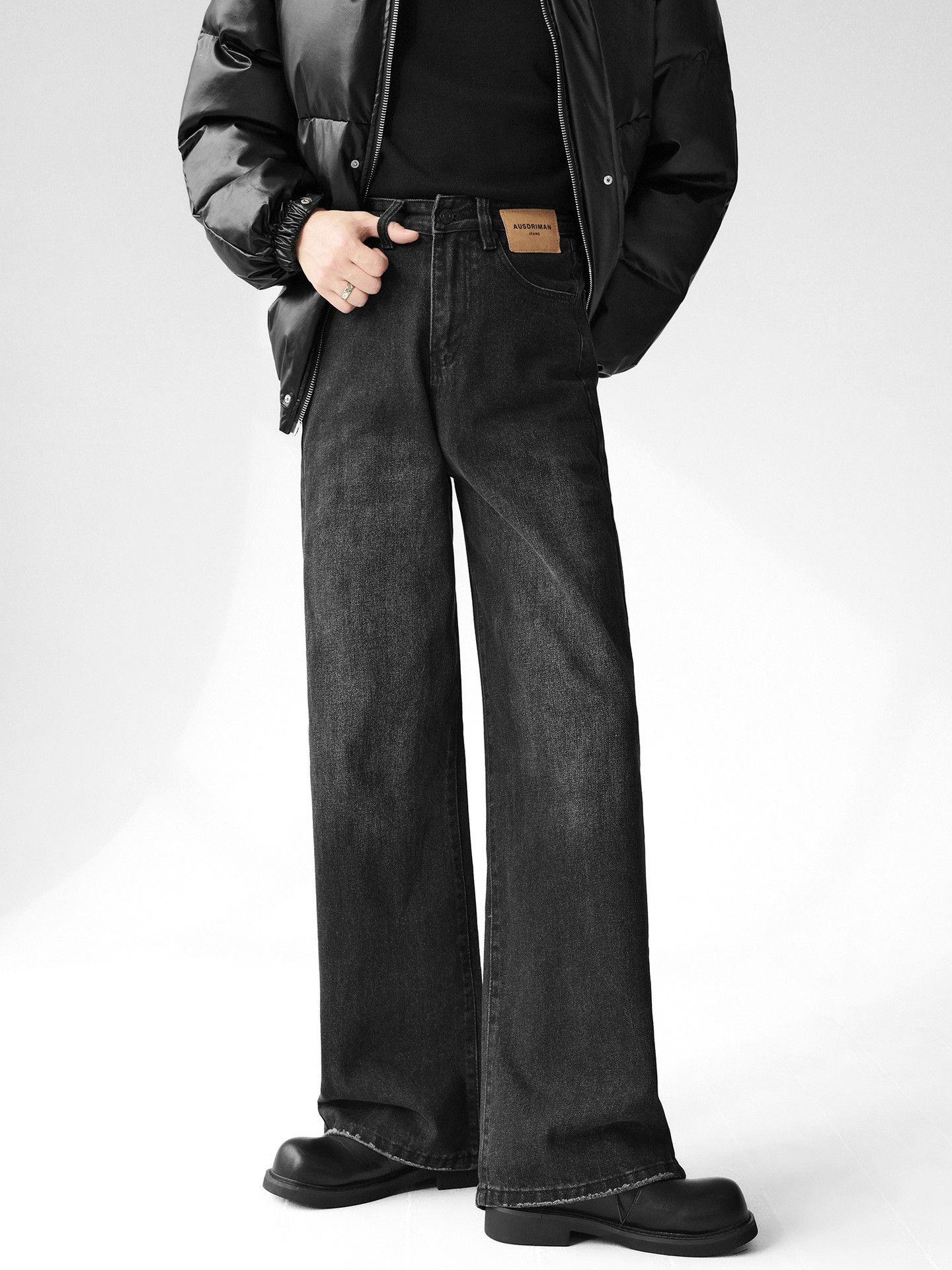 Japanese Brand × Jean Men's American style washed retro all-match straight jeans Size US 32 / EU 48 - 3 Thumbnail