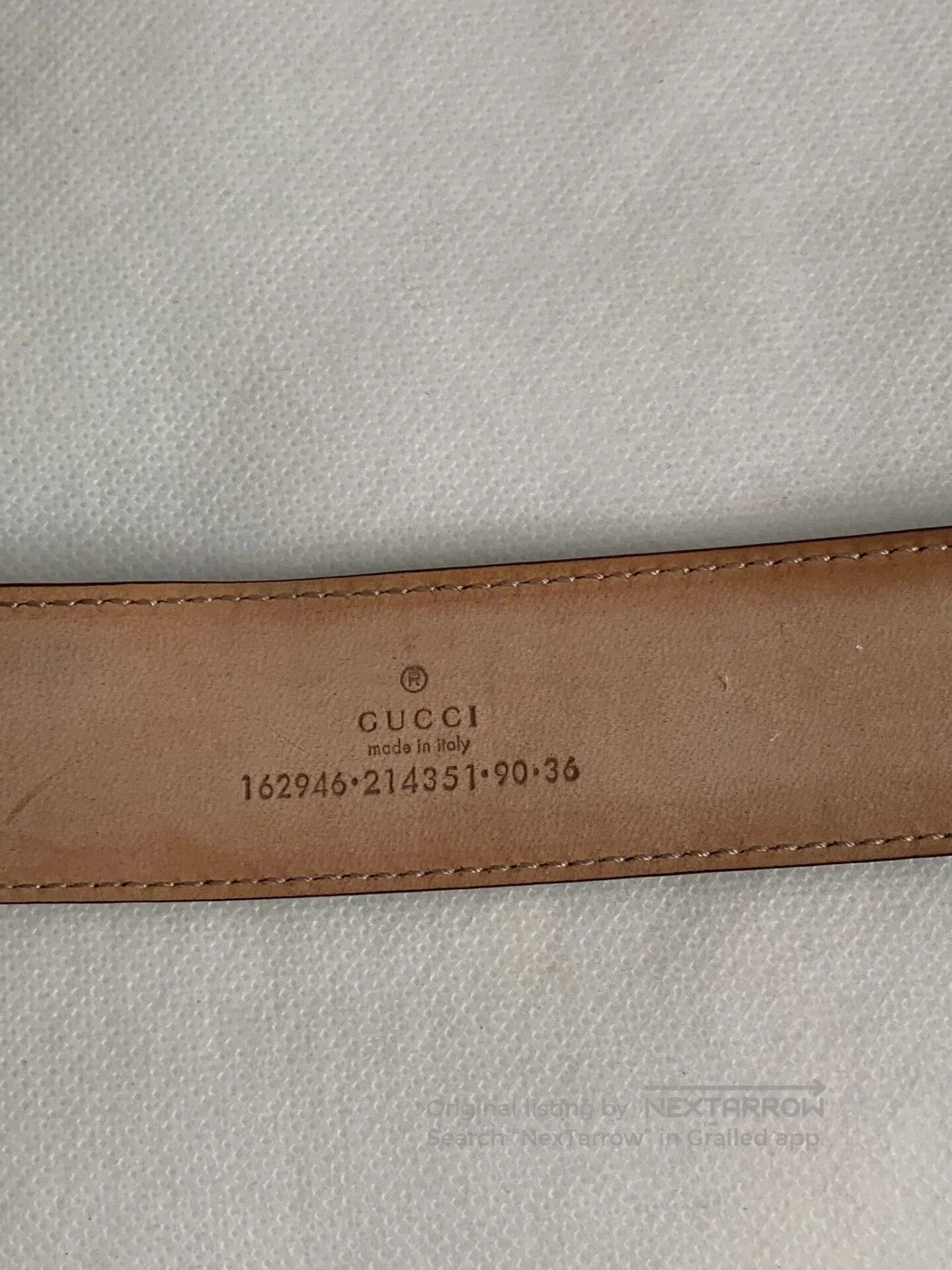 Gucci Gucci Men's Double G Embossed Leather Belt. Size ONE SIZE - 4 Thumbnail