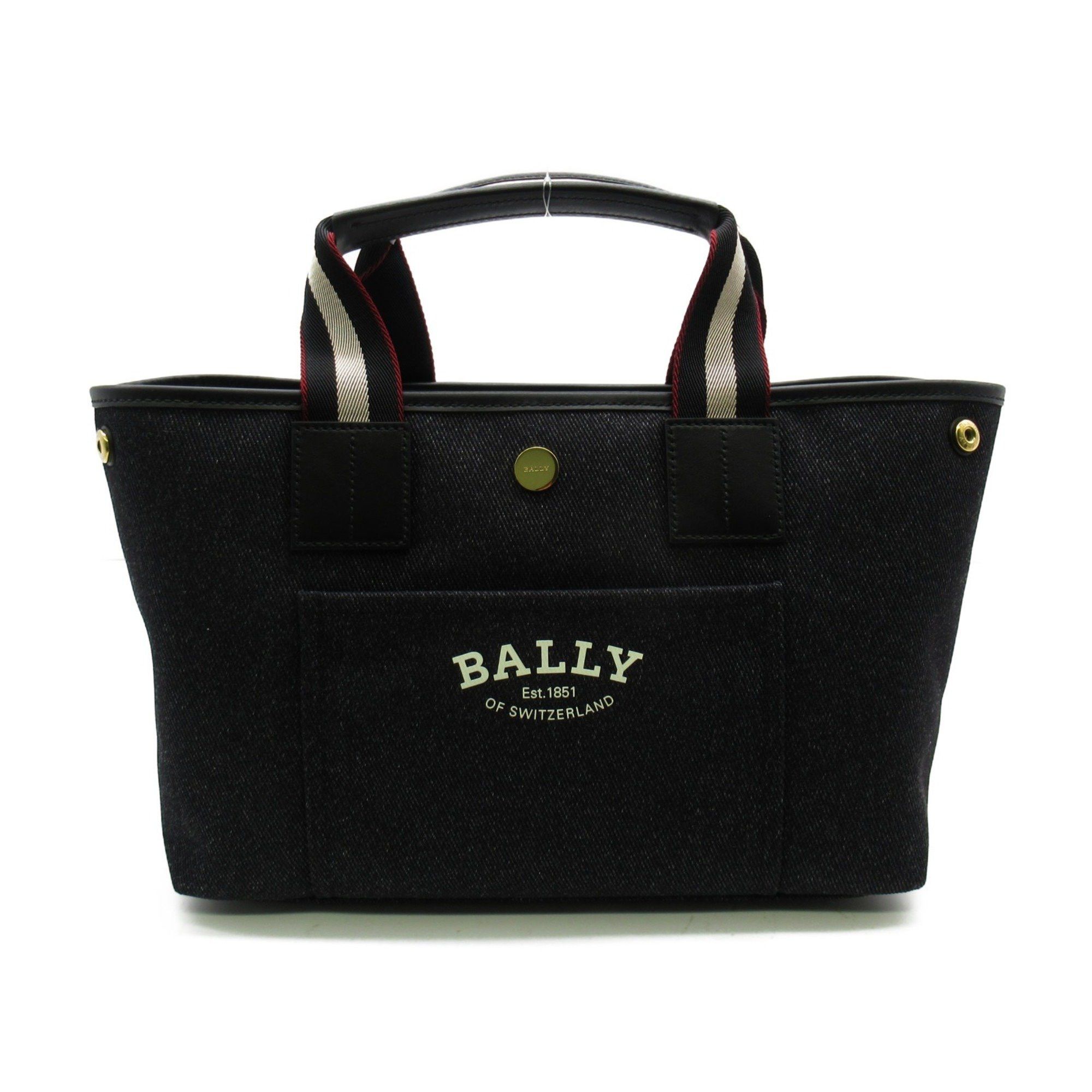 image of Bally Dryvalia Tote Bagm Black Canvas 6306291, Women's