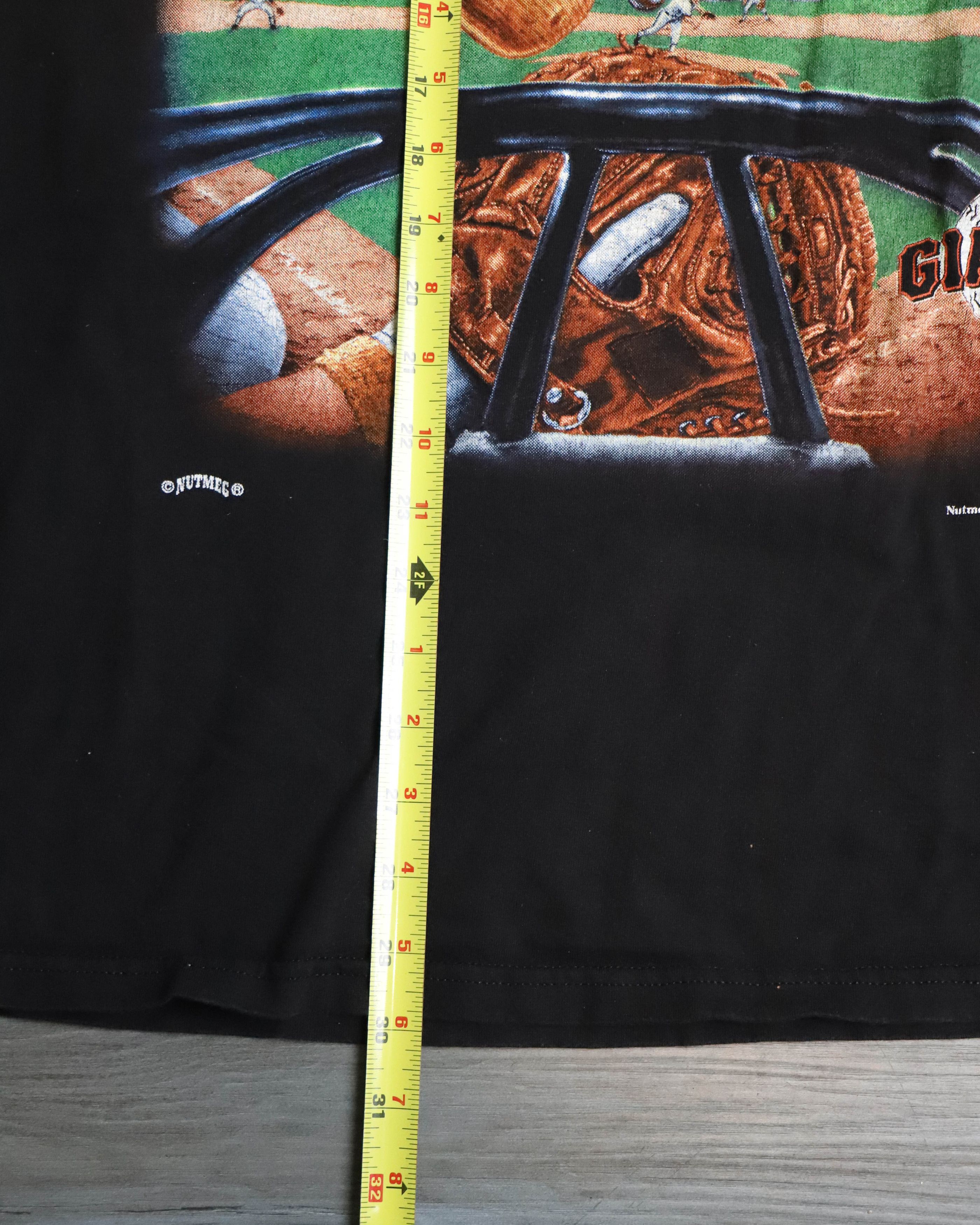 Nutmeg Vintage 90s San Francisco Giants MLB Graphic T Shirt Black Size US XL / EU 56 / 4 - 5 Thumbnail