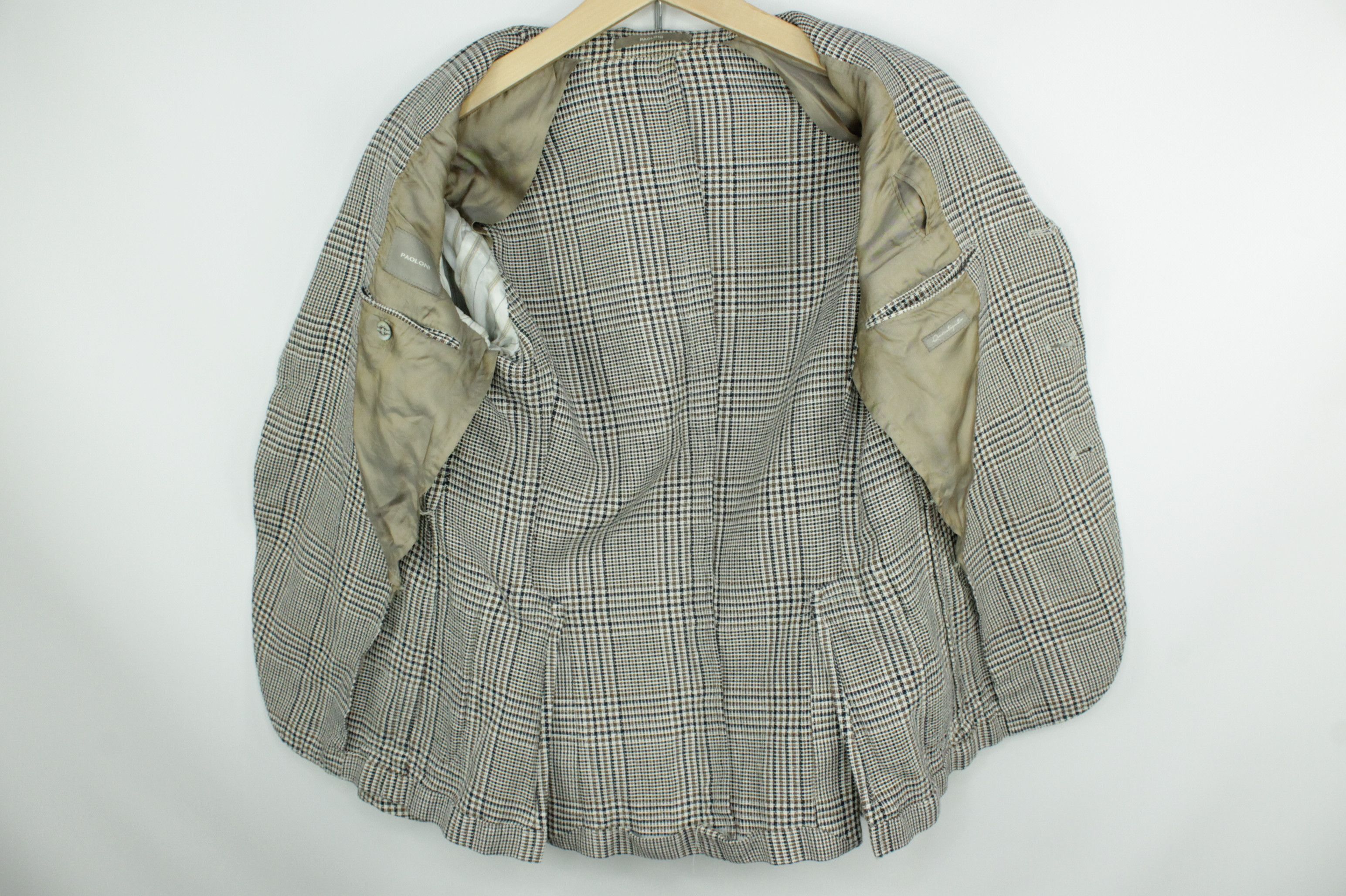 Paoloni Paoloni Knit Cotton Linen Sport Coat Blazer Jacket Men's Size US XS / EU 42 / 0 - 7 Thumbnail