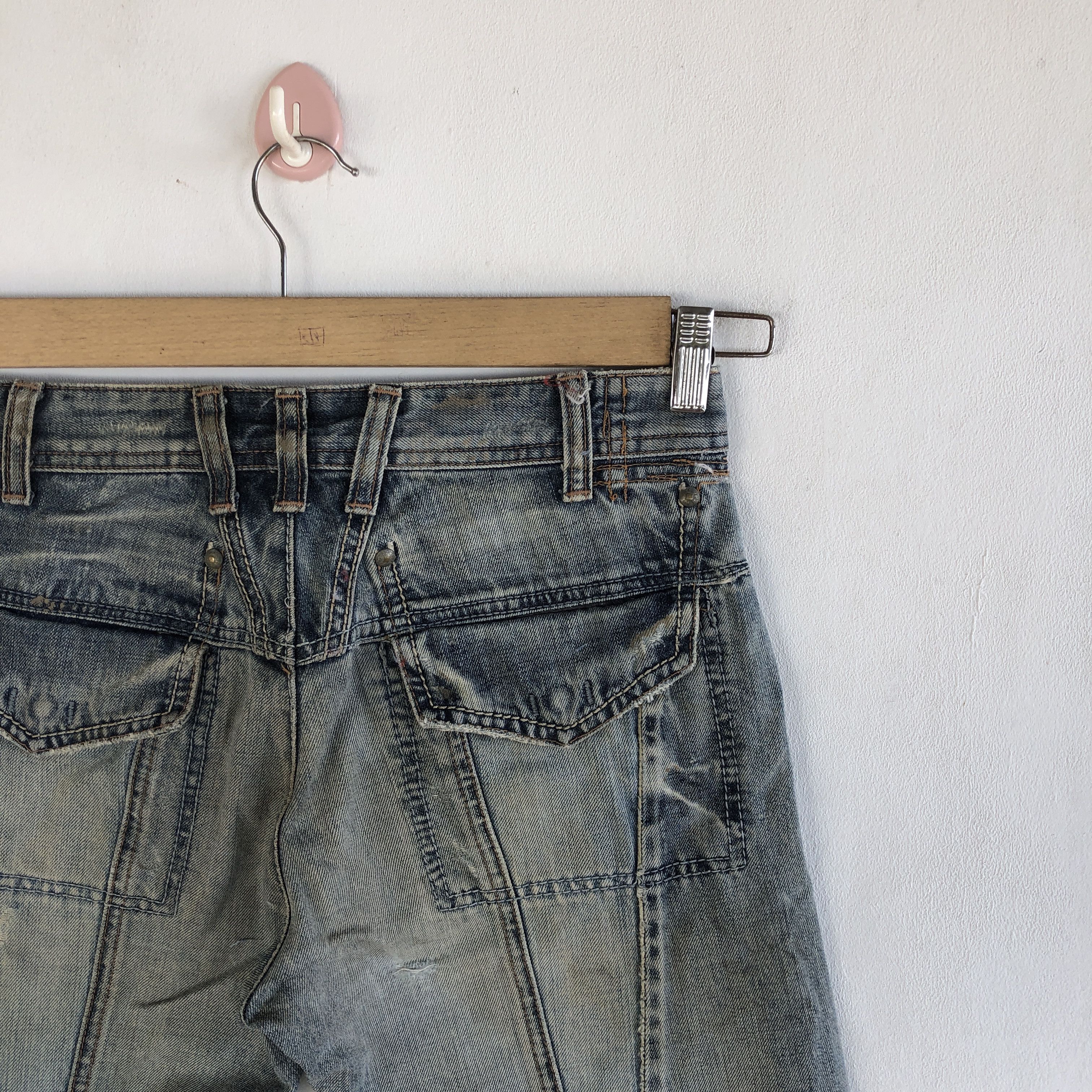 Japanese Brand Vintage Japanese Flare Jeans Boot Cut Denim Wide Leg Pants Size 28" / US 6 / IT 42 - 5 Thumbnail