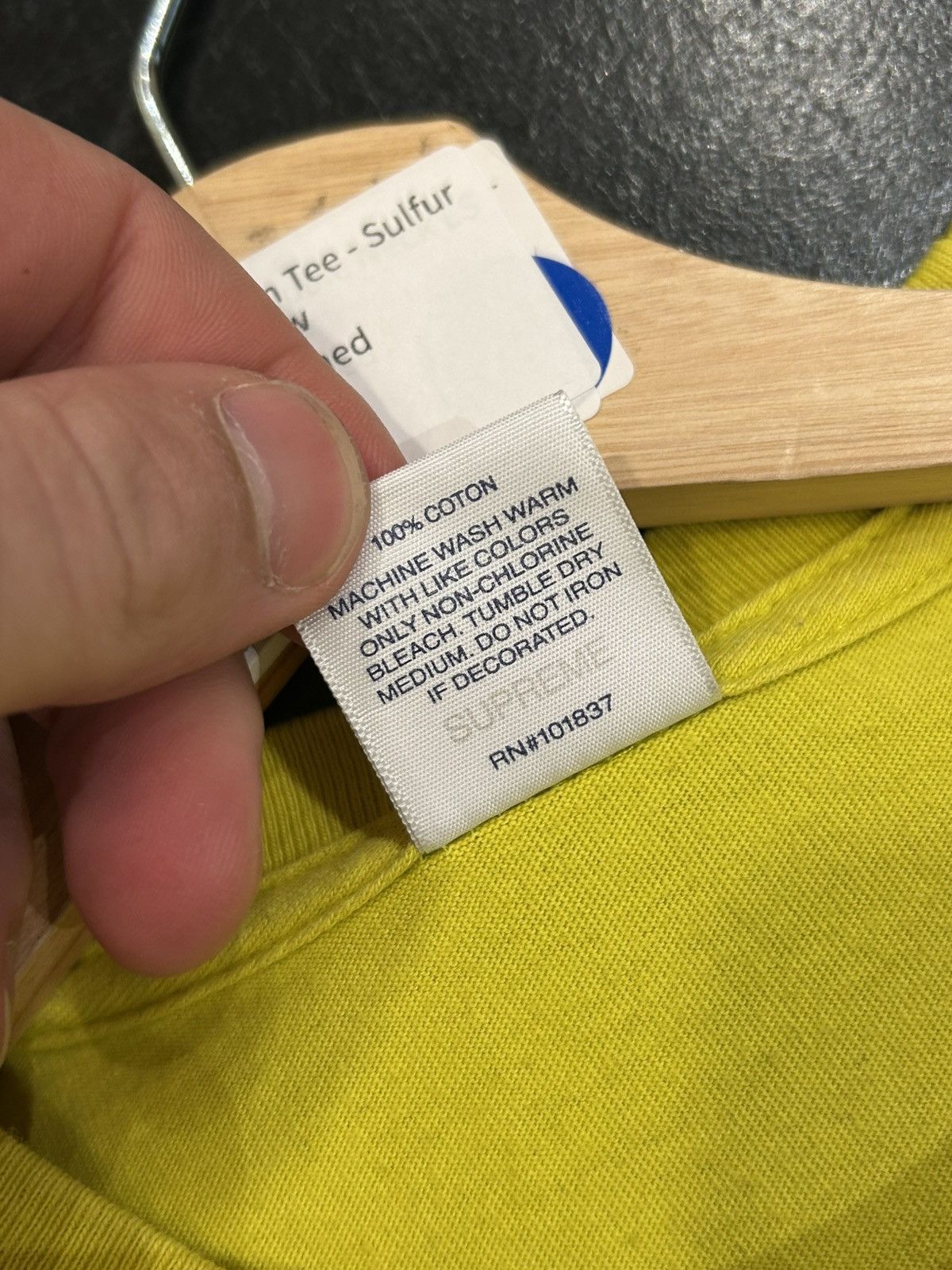 Supreme Supreme Dragon Tee - Sulfur Yellow Size US L / EU 52-54 / 3 - 4 Thumbnail