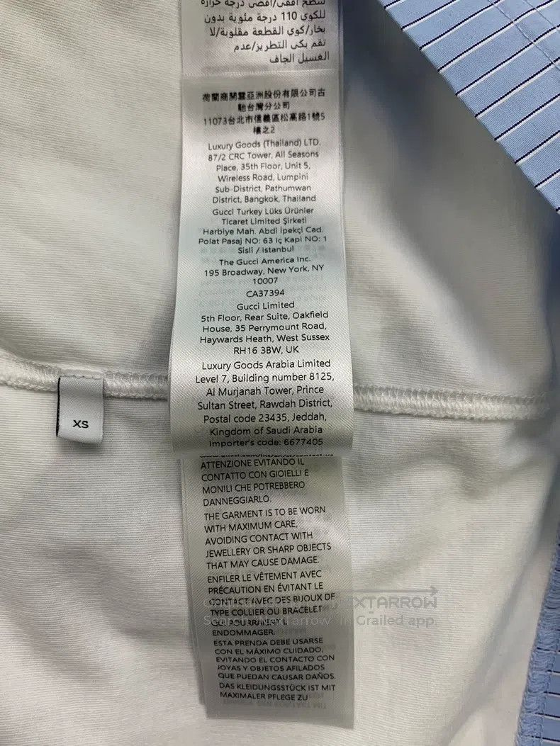 Gucci Gucci White fake two-piece stitched short-sleeved T-shirt Size US XS / EU 42 / 0 - 7 Thumbnail