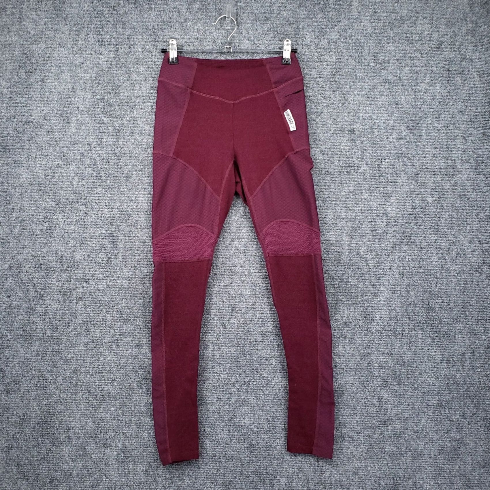 Gymshark Gymshark Leggings Womens XS Red Ankle Workout Yoga Mid Rise Stretch Pull On Size 26" / US 2 / IT 38 - 2 Thumbnail