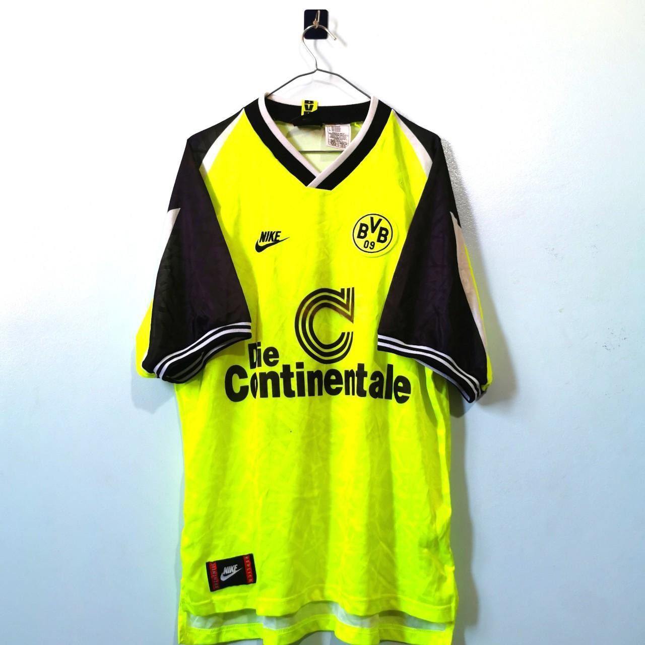 Nike BVB Borussia dortmund Germany 1995 1996 Home Shirt Jersey Size US XL / EU 56 / 4 - 2 Thumbnail
