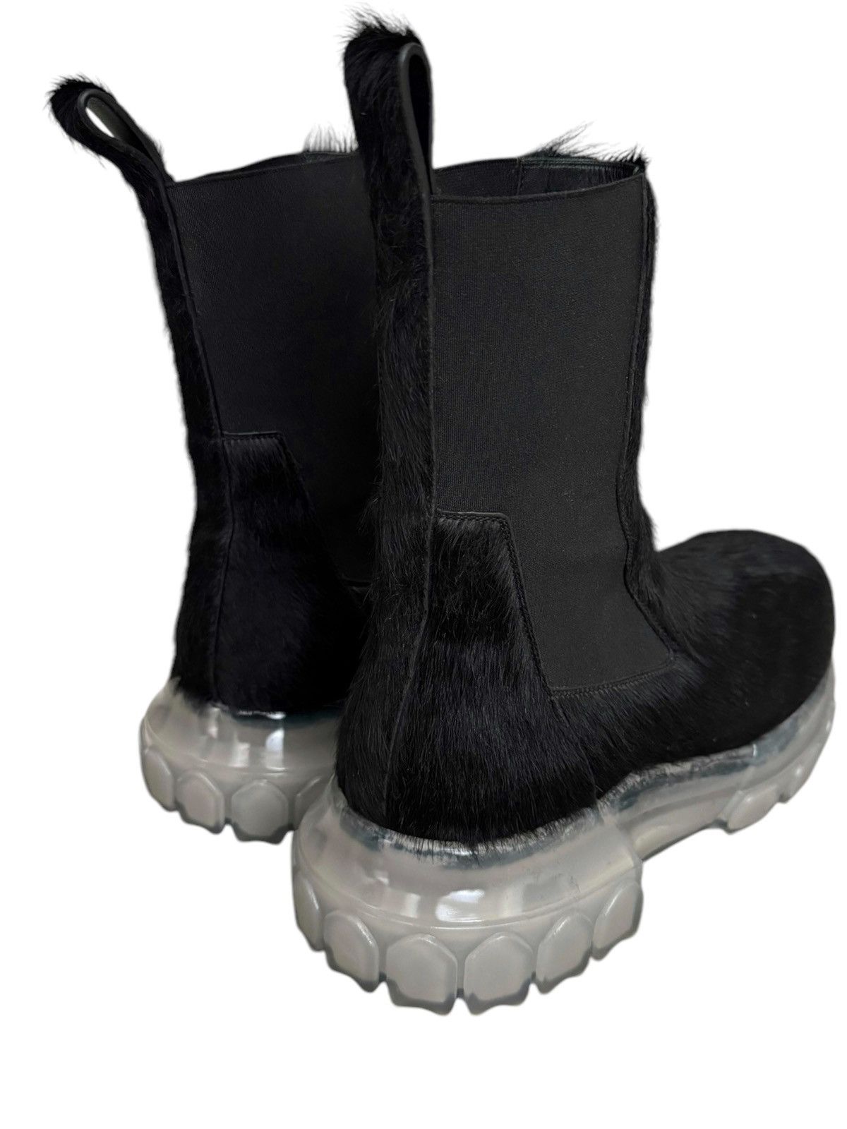 Rick Owens Sz42 SS22 Strobe Fur Black Clear Beatle Bozo Tractor Size US 9 / EU 42 - 9 Thumbnail