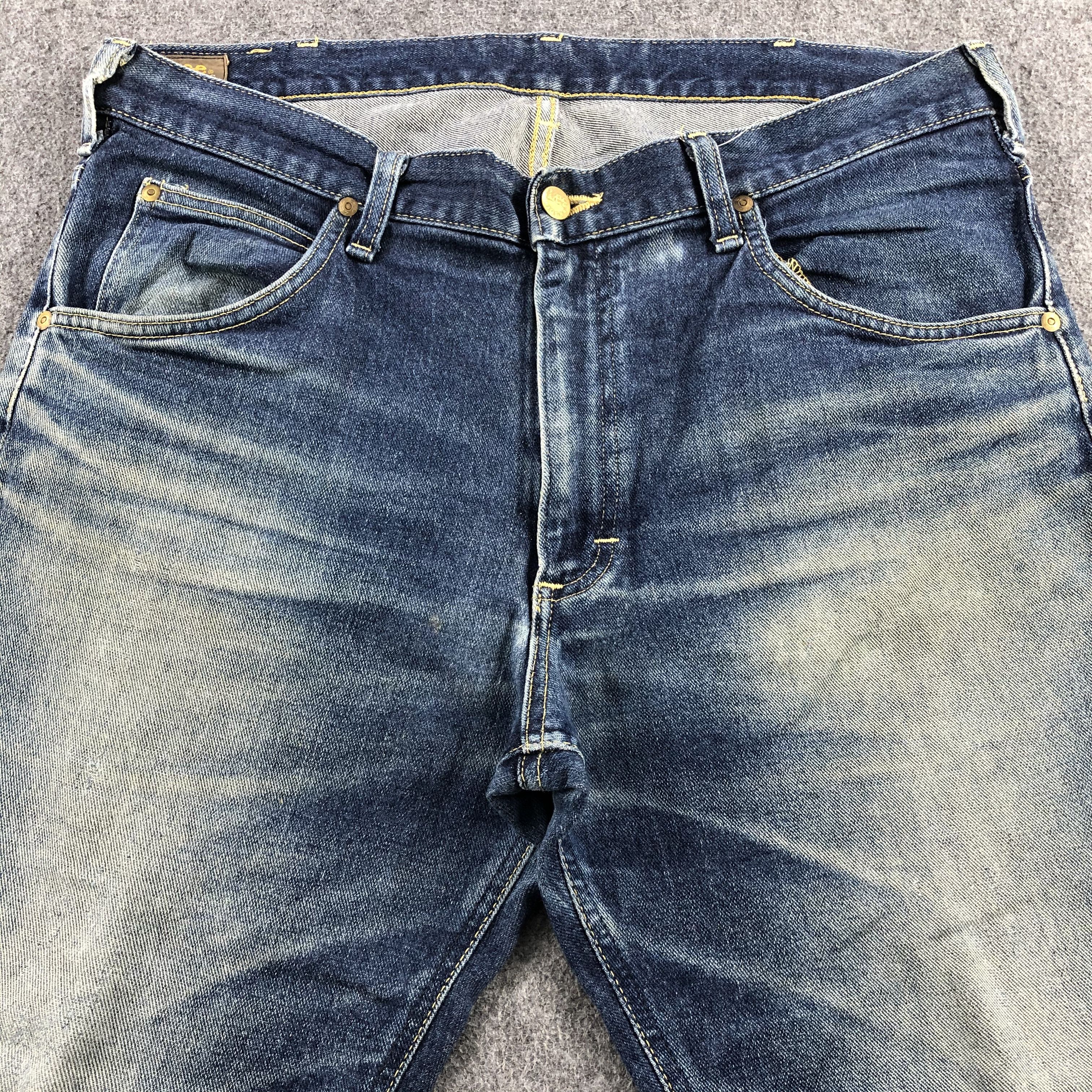 Lee Vintage Blue Wash Lee Jeans-J1773 Size US 37 - 3 Thumbnail