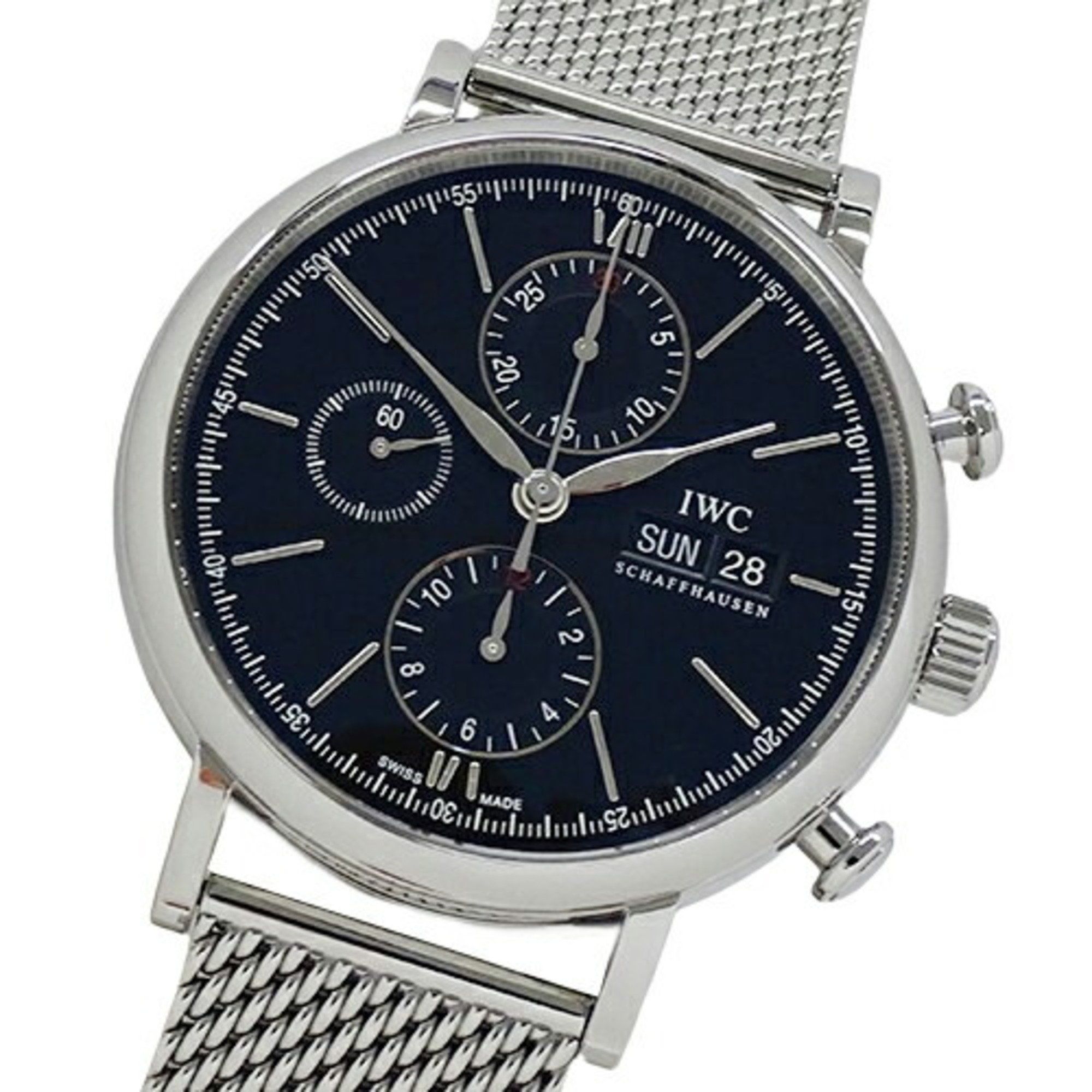 image of Iwc International Watch Company Portofino Iw391010 Men's Brand Chronograph Automatic Winding At Sta