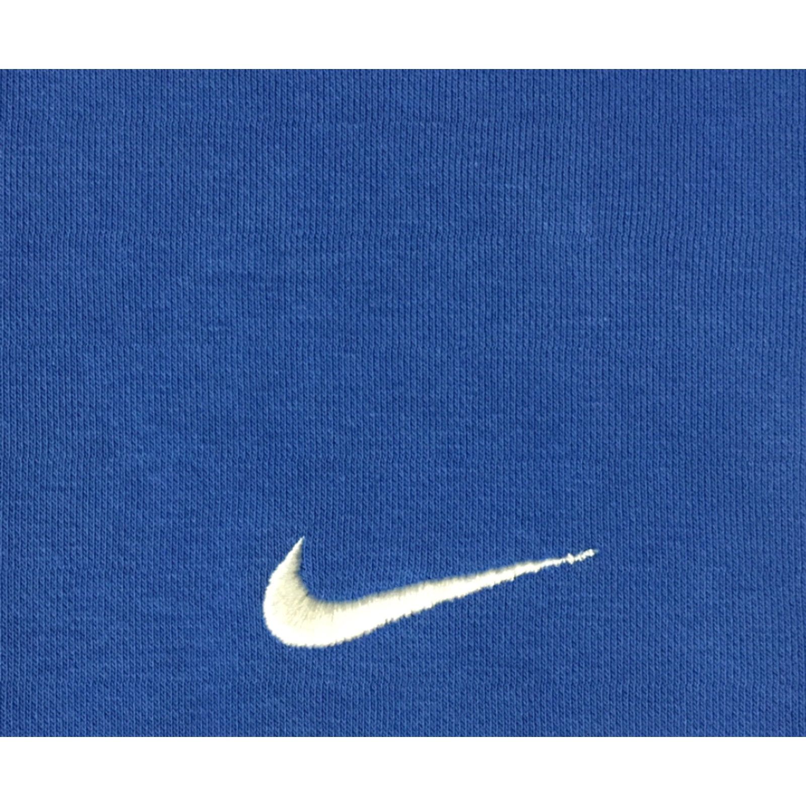 Nike VINTAGE Nike Swoosh Hoodie M Mens Blue Check Grunge Hip Hop 90s 80s 90s Nike Sportswear Pullover Size US M / EU 48-50 / 2 - 2 Thumbnail