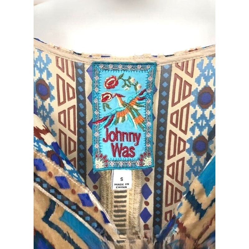 Johnny Was Johnny Was Multicolor Ikat Silk Blend Sheer Blouse S Size S / US 4 / IT 40 - 3 Thumbnail